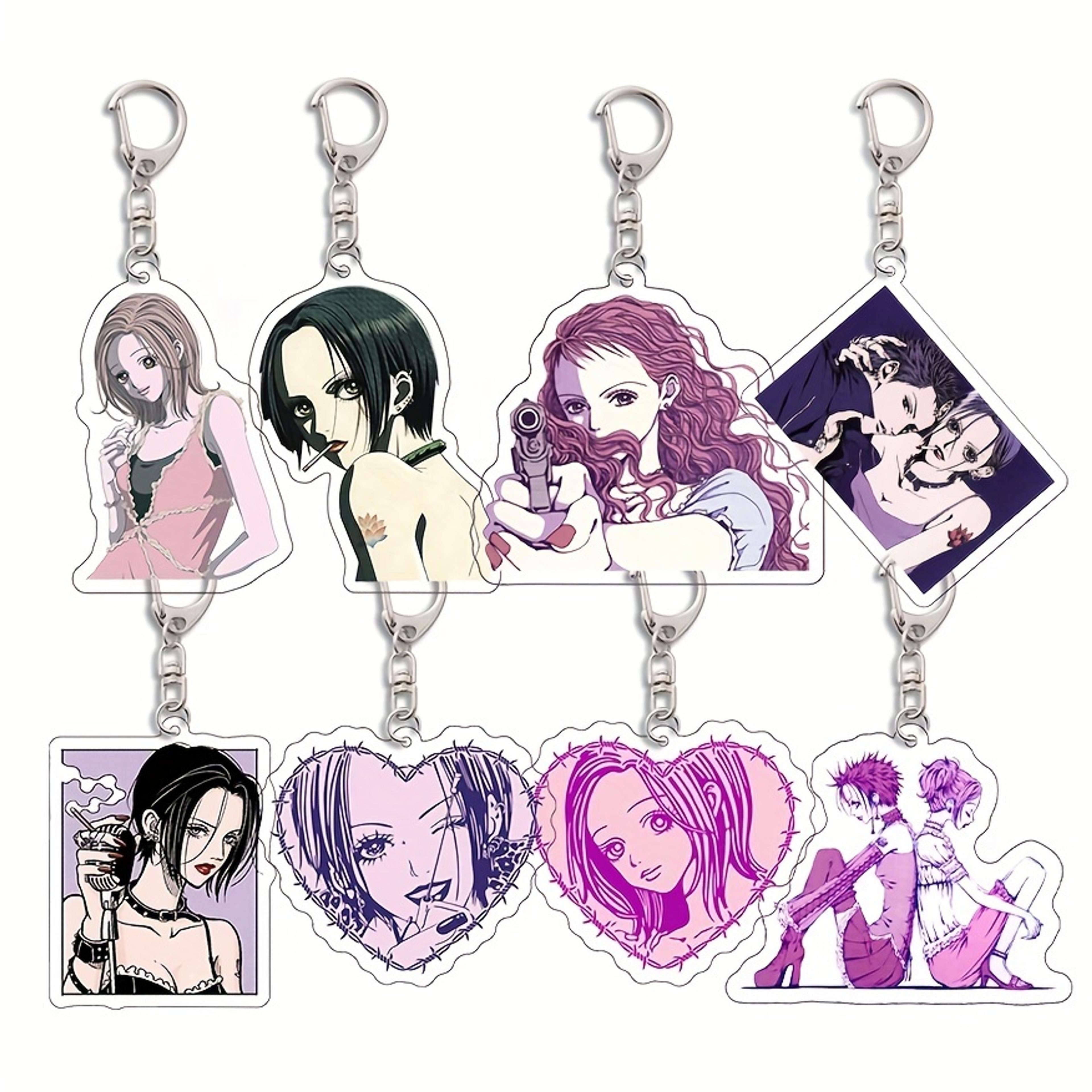 Anime Acrylic Keychain Animation Figures Key Ring Pendant Bag Accessories Pendant Fans Gift