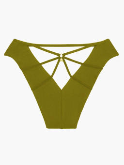Savage Not Sorry Open-Back Strappy Brazilian Panty in Green | SAVAGE X FENTY