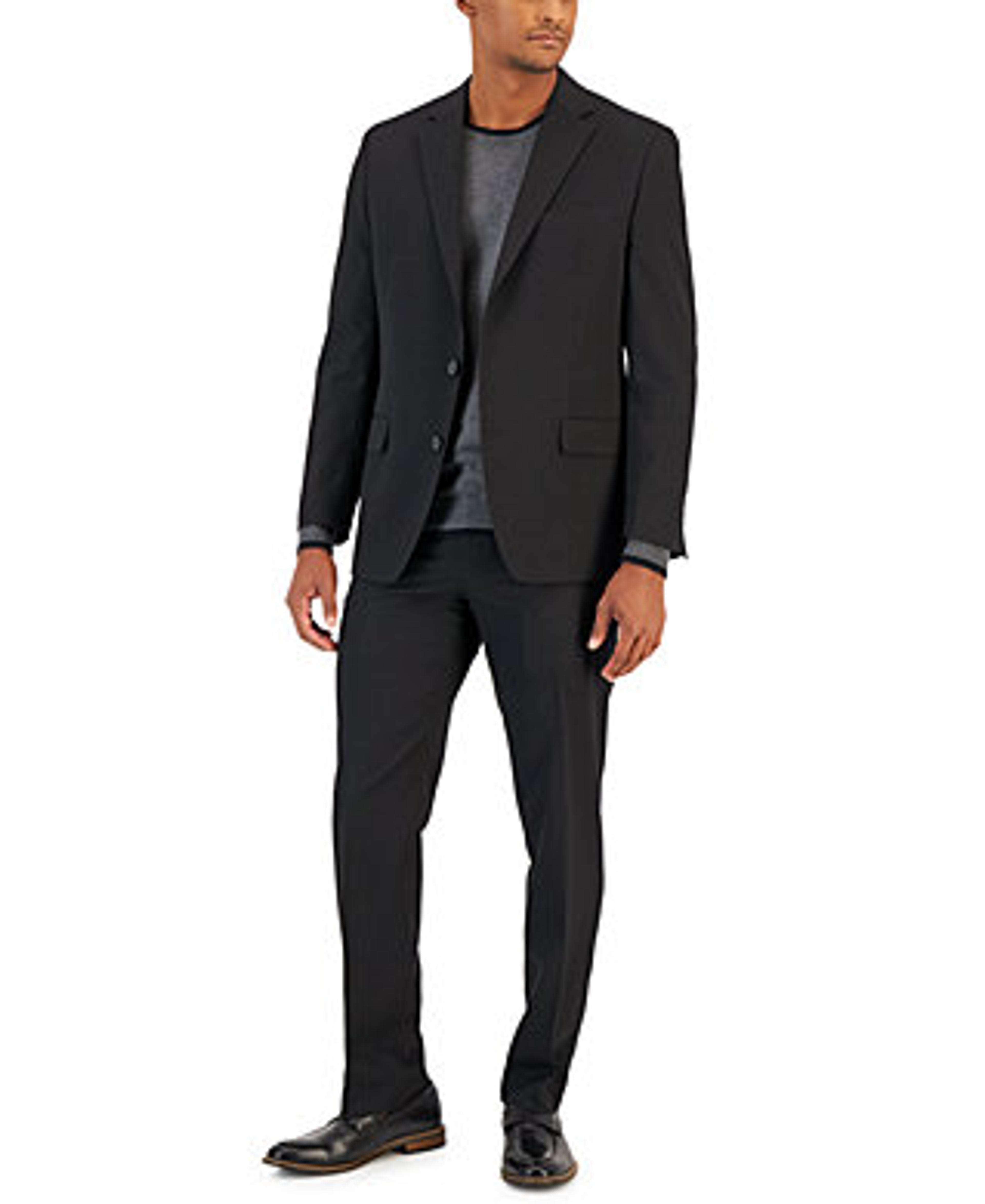 Van Heusen Men's Flex Plain Slim Fit Suits & Reviews - Suits & Tuxedos - Men - Macy's