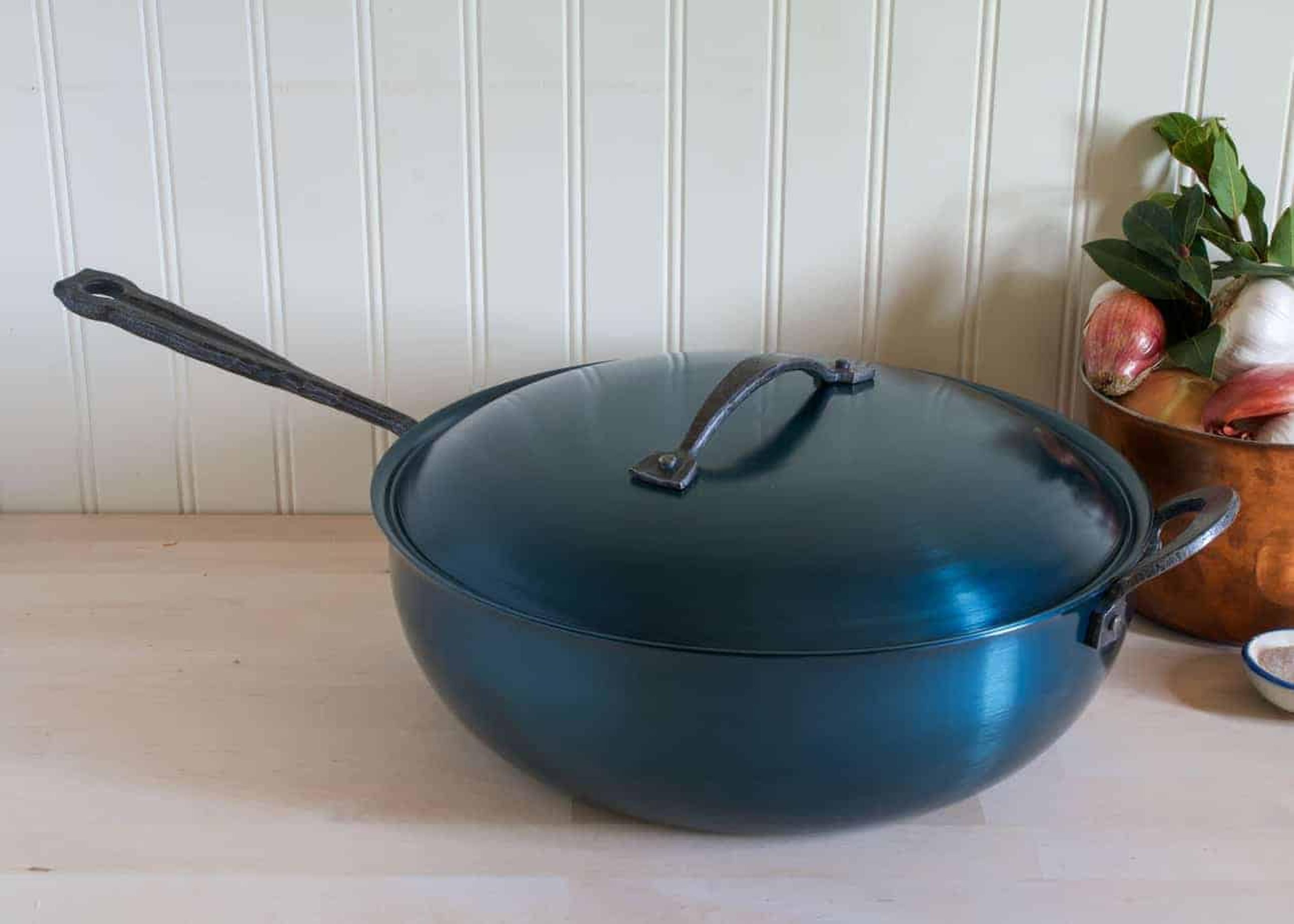 Carbon Steel Chef’s Pan with Lid - Hand Forged | Carbon Steel | Northwest Skillet Company