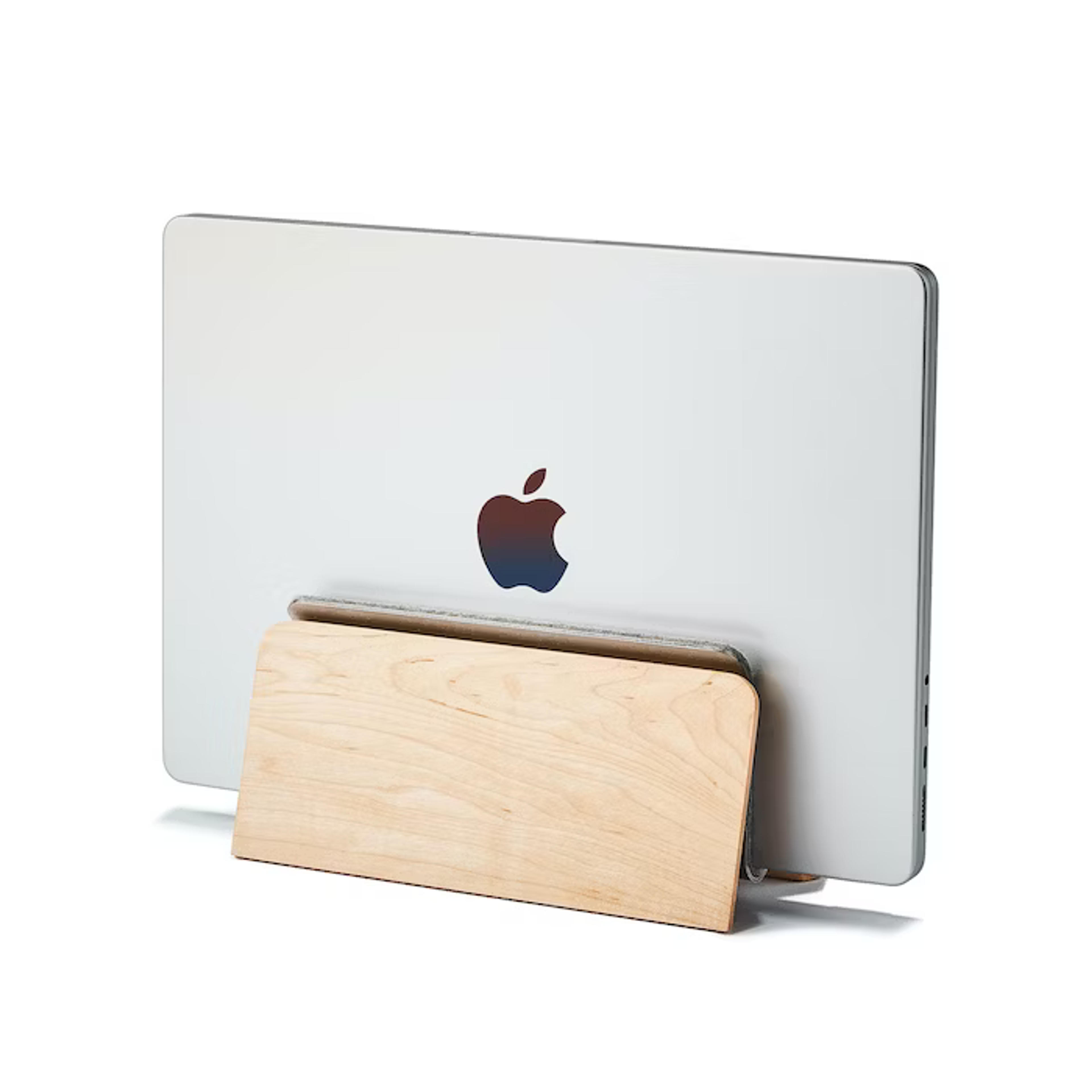 Wood MacBook Pro Dock & Vertical Laptop Stand | Grovemade®