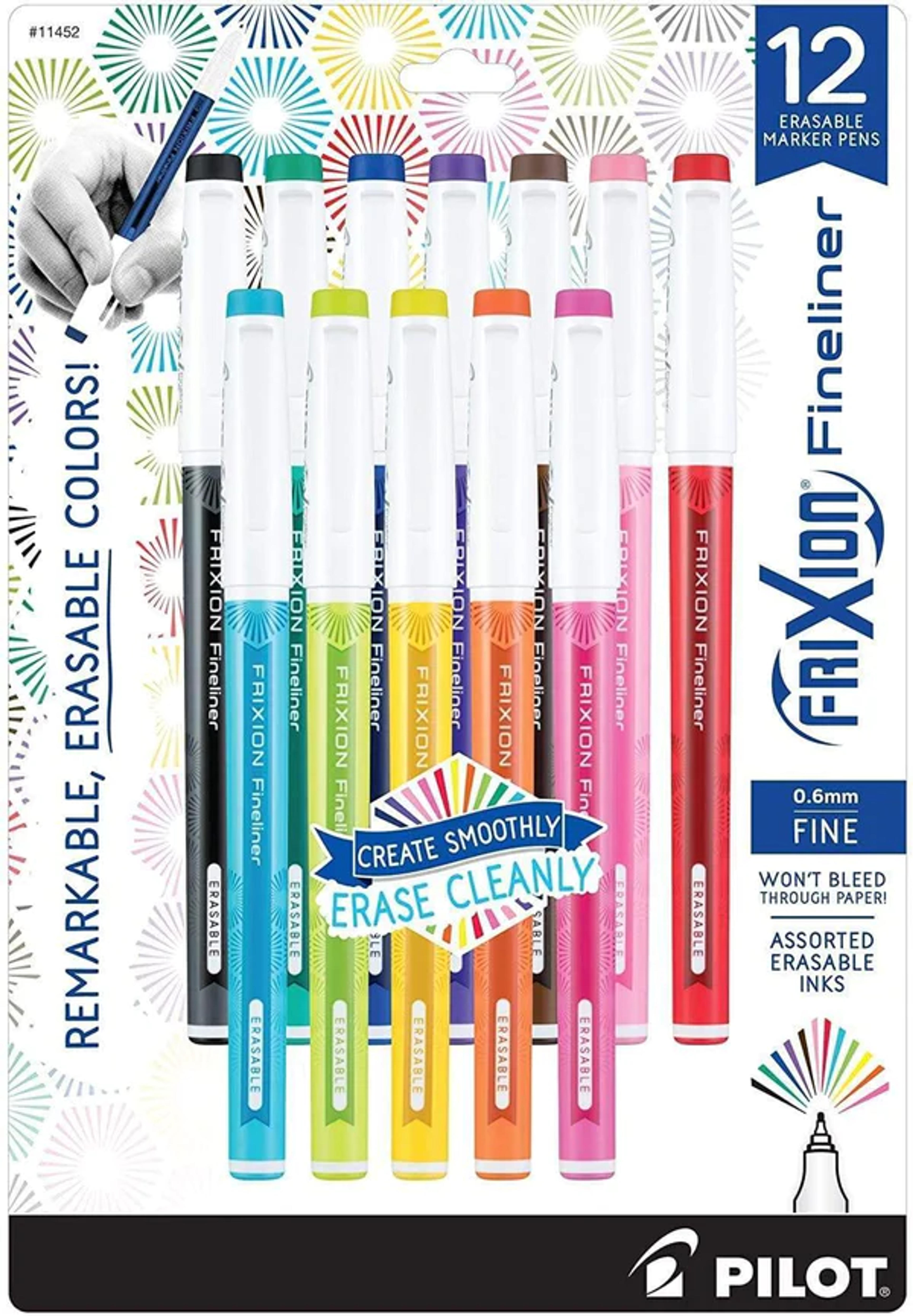 Frixion Fineliner Markers (12 Pack) - Rocketbook