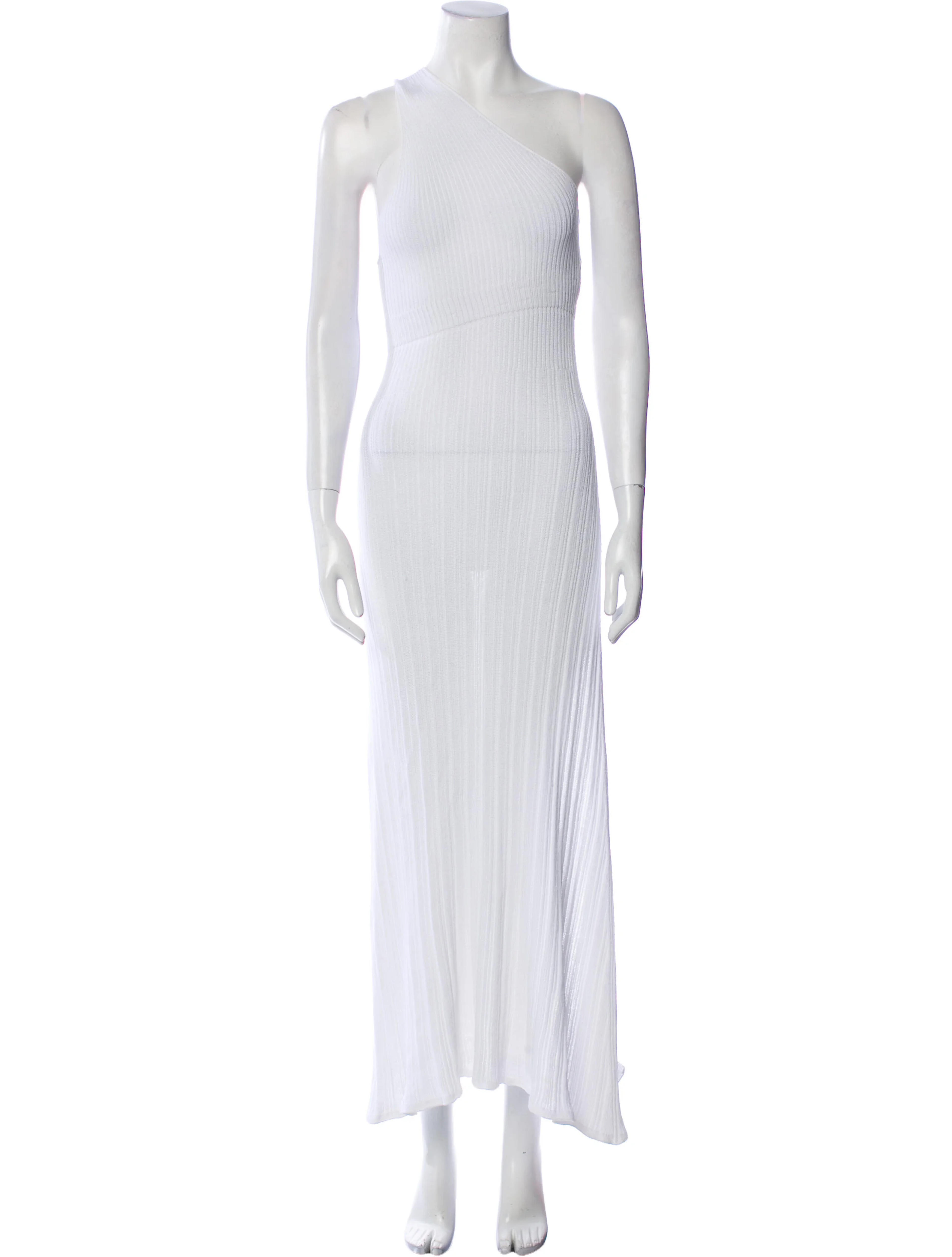 Jacquemus One-Shoulder Long Dress - White Dresses, Clothing - WJQ31222 | The RealReal