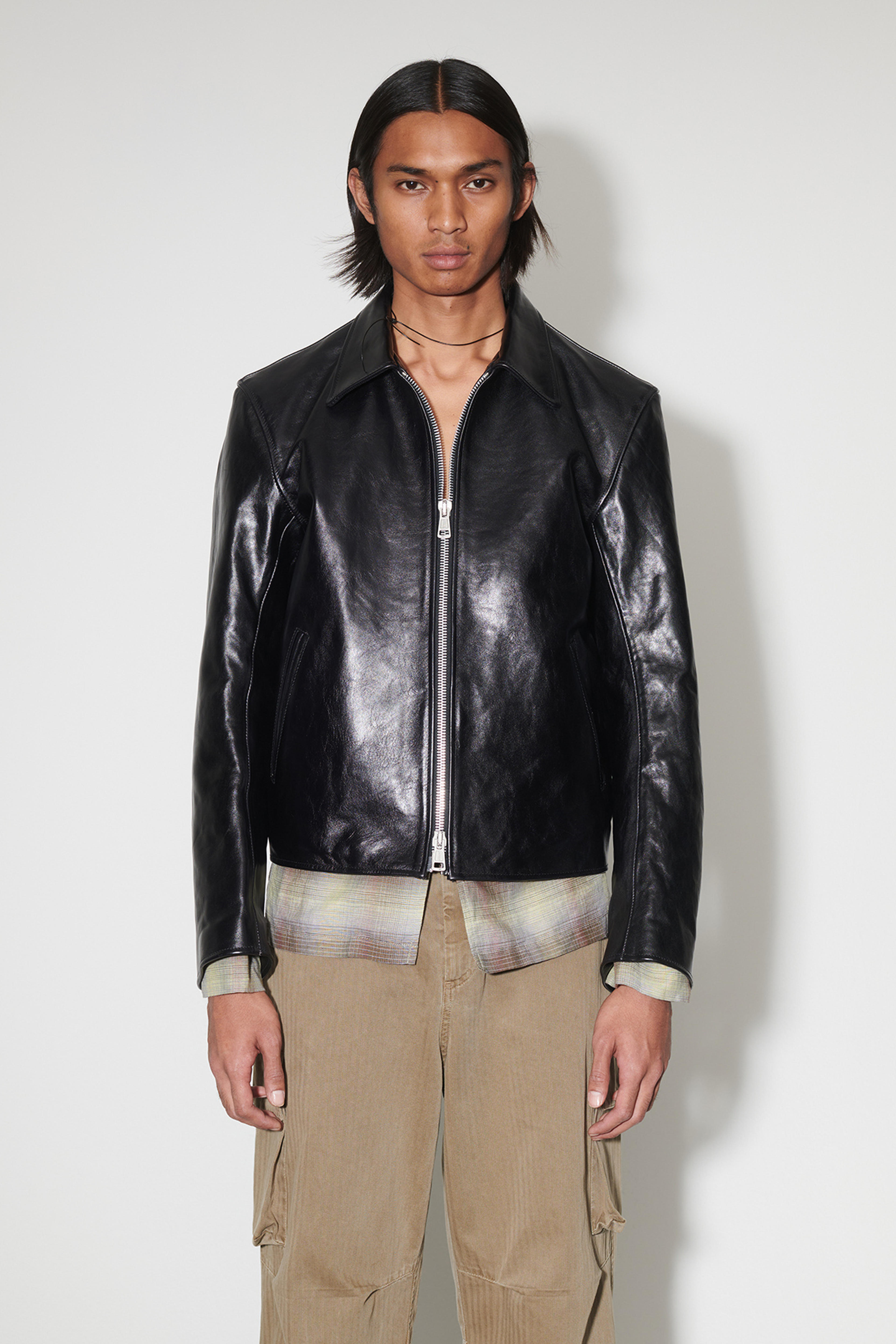 Our Legacy - Mini Jacket Top Dyed Black Leather