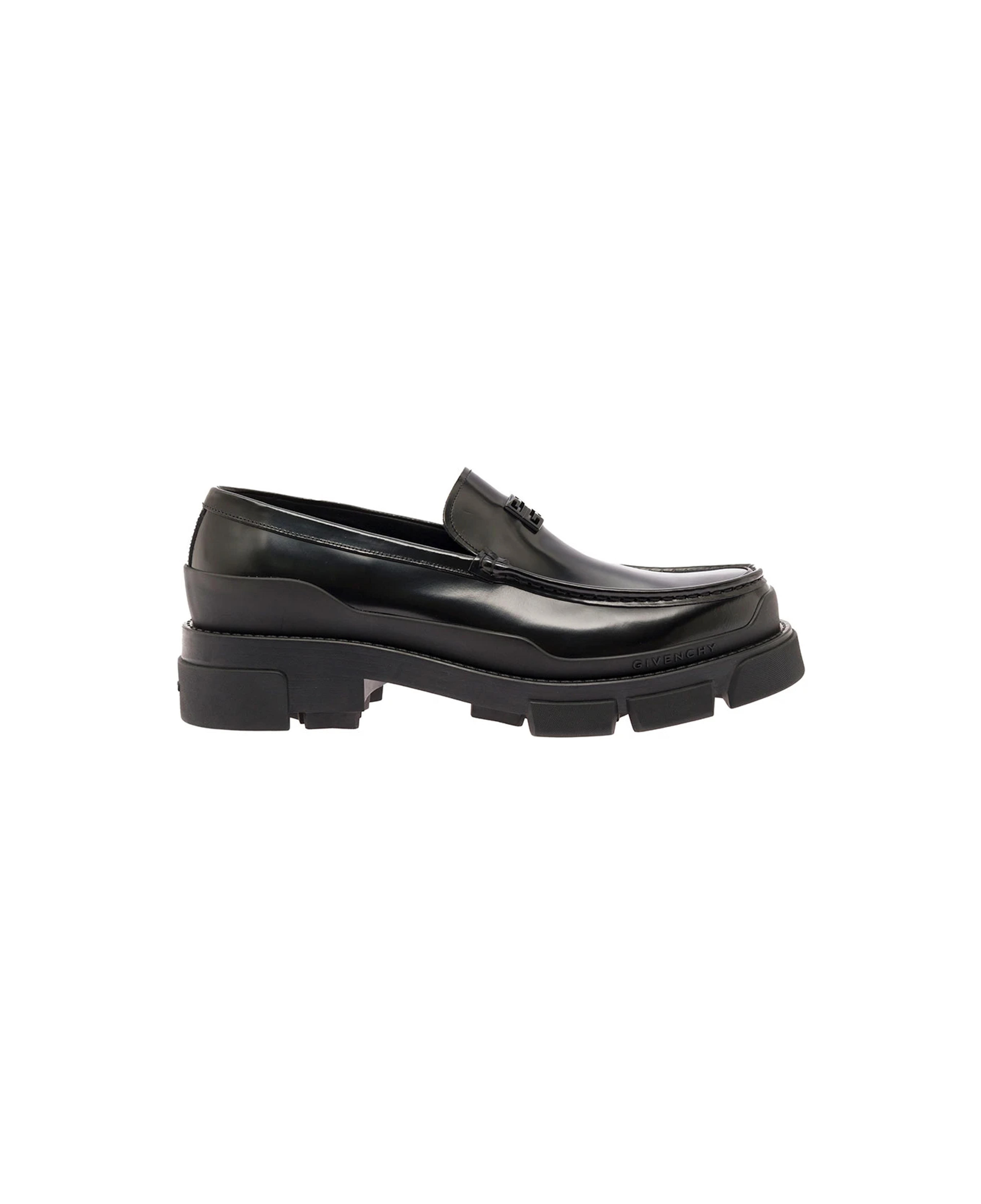 Givenchy 'terra' Black Loafers With Logo And Chunky Platform In Leather Man | italist, ALWAYS LIKE A SALE