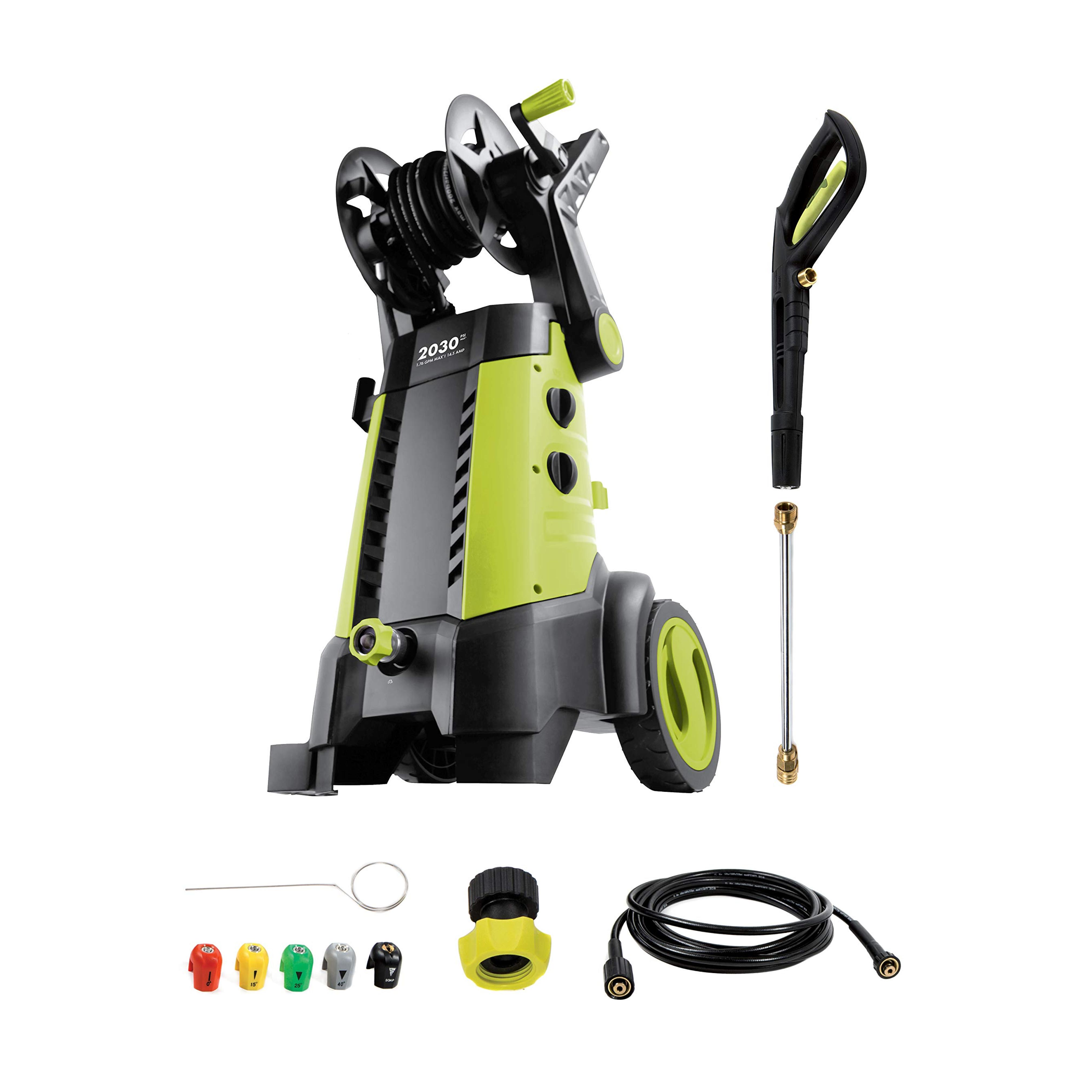 Amazon.com : Sun Joe SPX3001 14.5 Amp Electric Pressure Washer with Hose Reel : Patio, Lawn & Garden