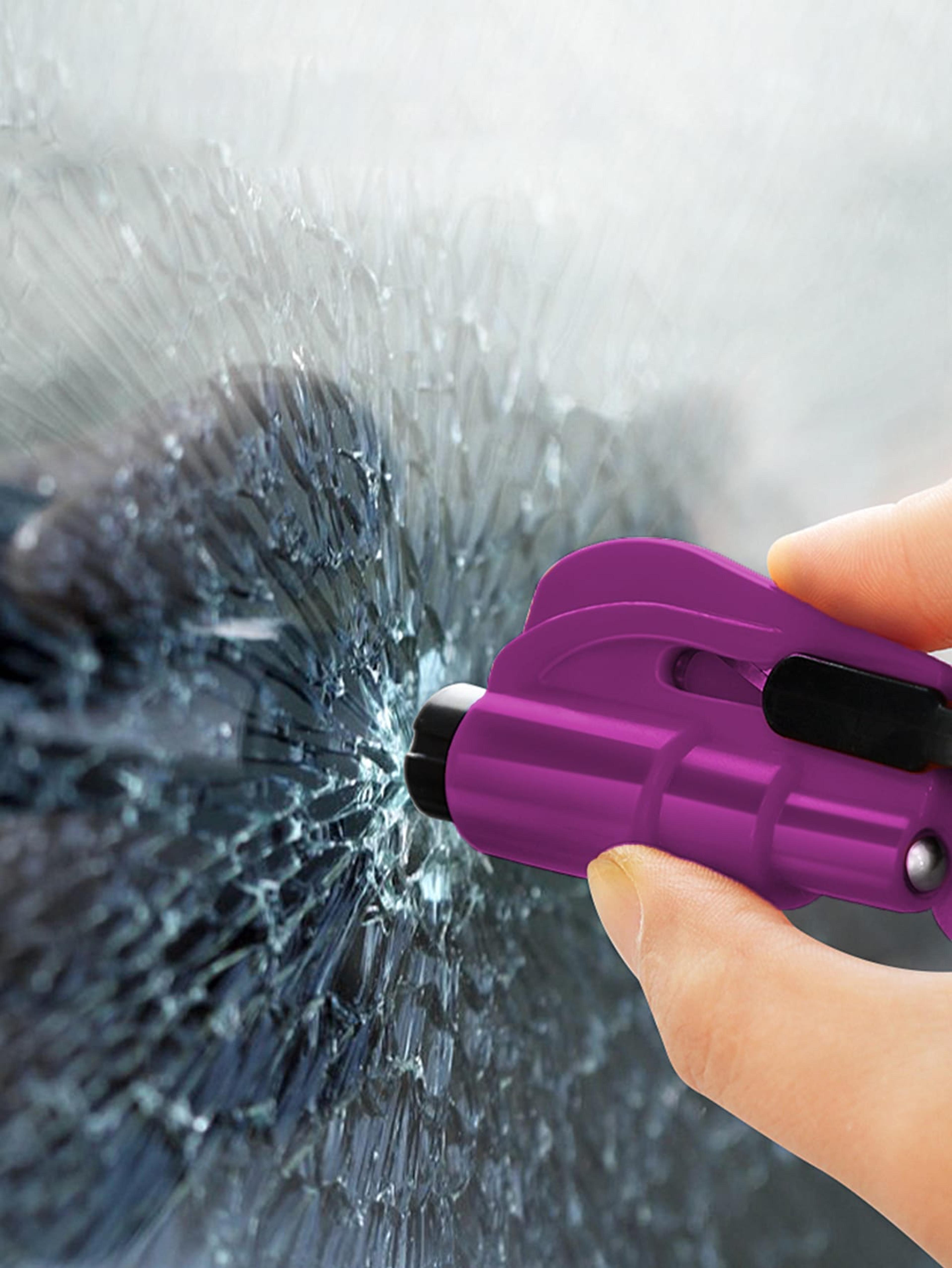 Car Safety Hammer and Seatbelt Cutter Keychain