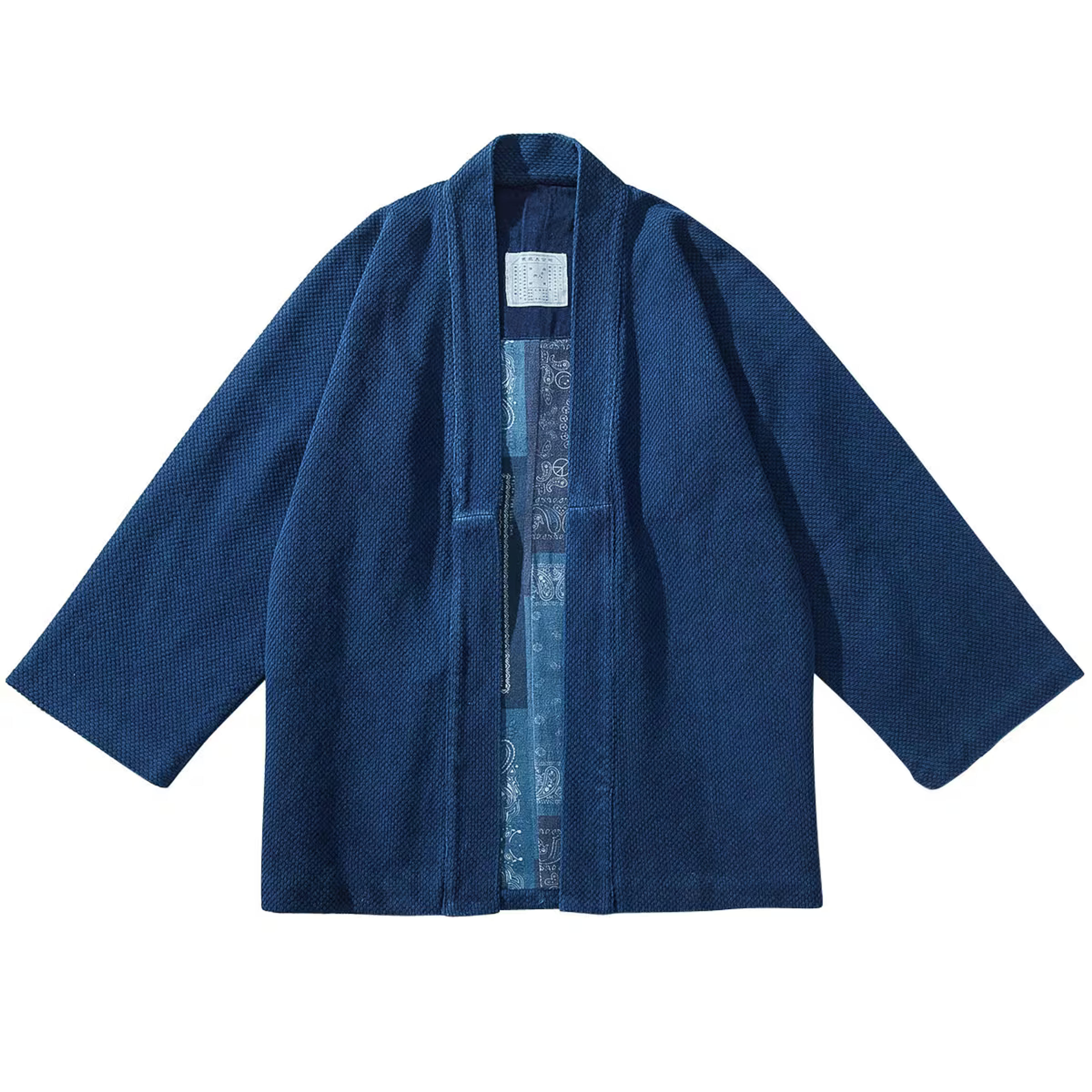 Indigo Classic Flannel Kimono Jacket - Etsy