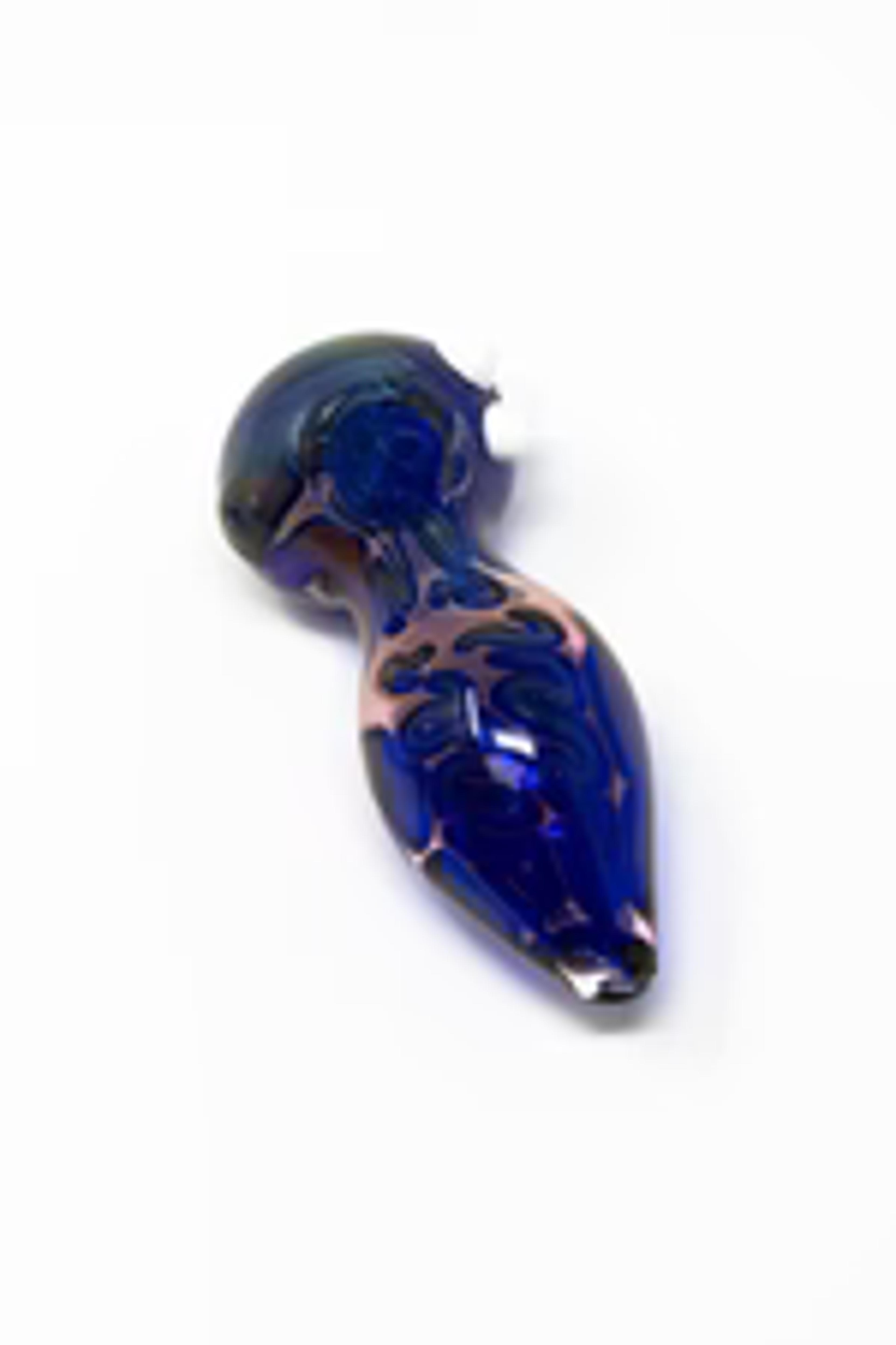 Buy 4" Ocean Design Glass Hand Smoking Pipe w/ Carb Hole Online – StonedGenie.com