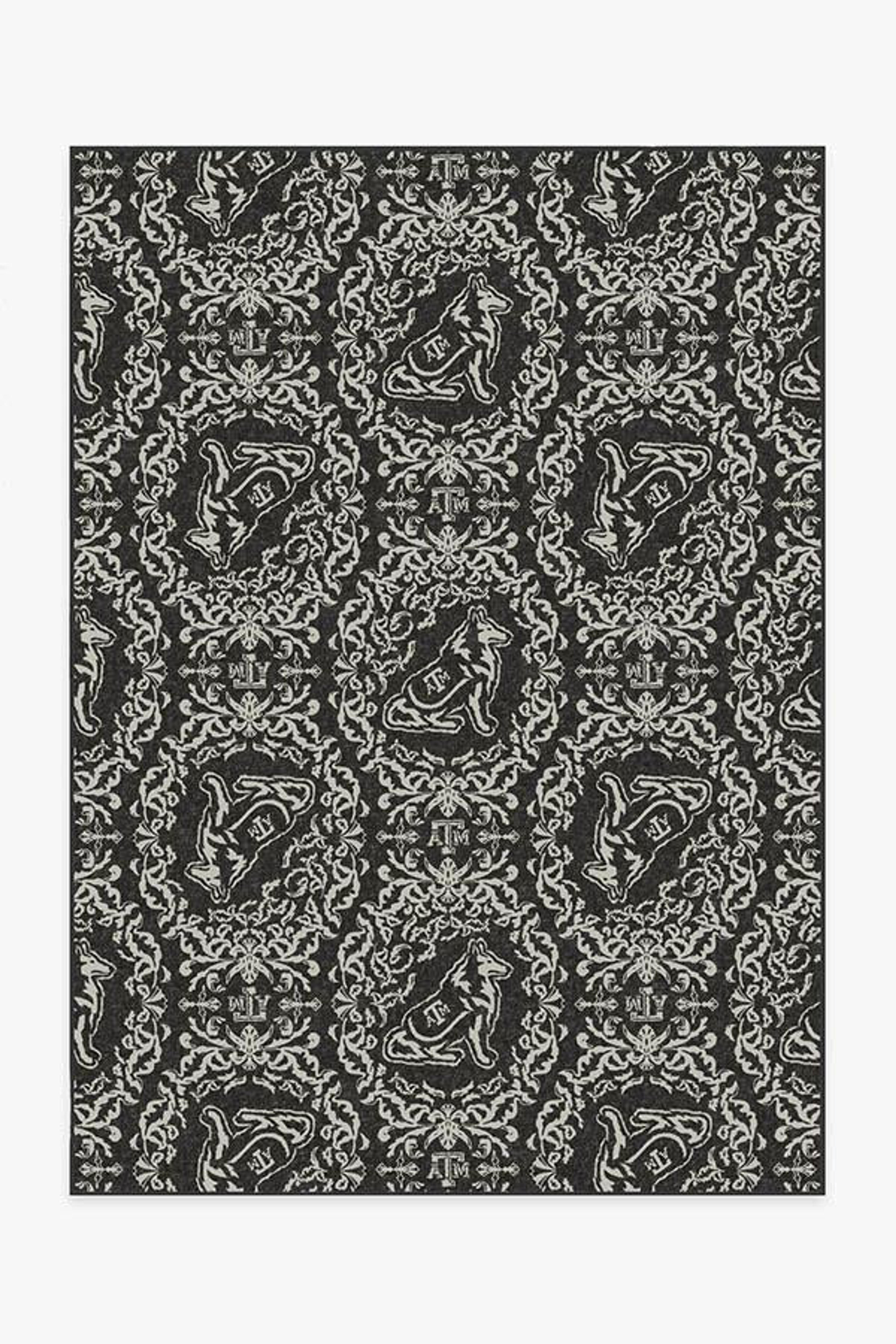 Texas A&M Damask Rug | Washable Rug | Ruggable