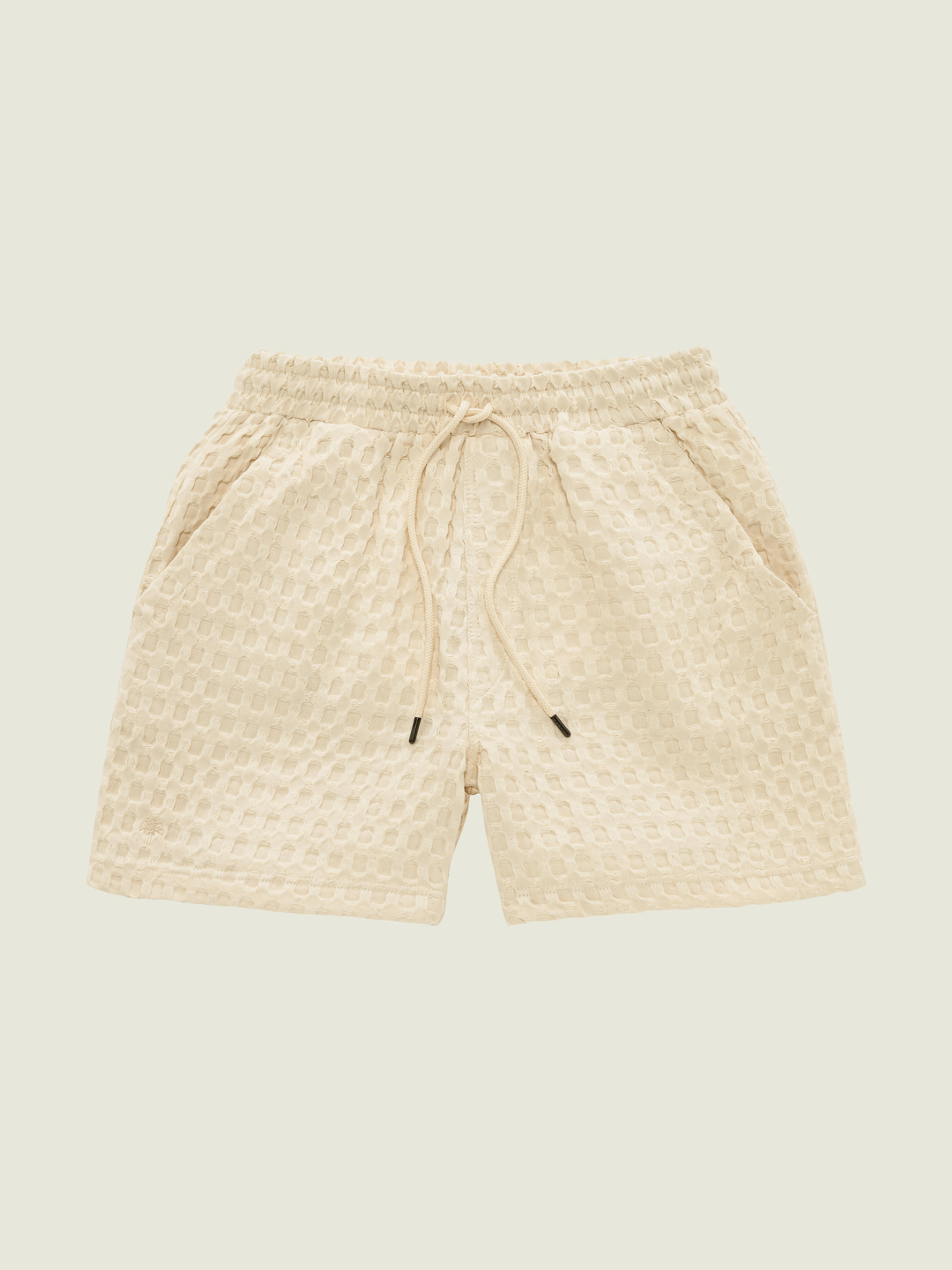 Ecru Porto Waffle Shorts | OAS