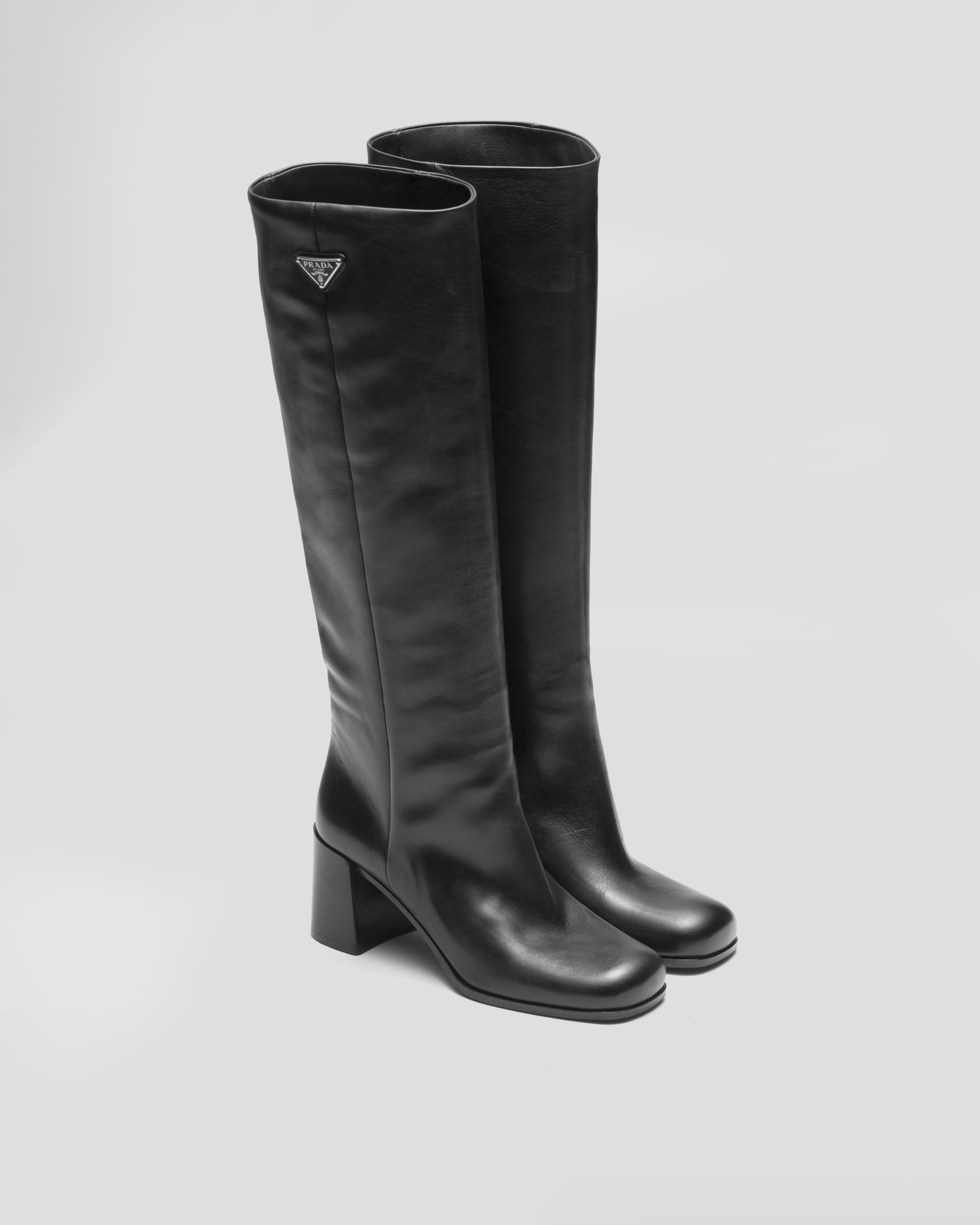 Black Leather Boots | PRADA