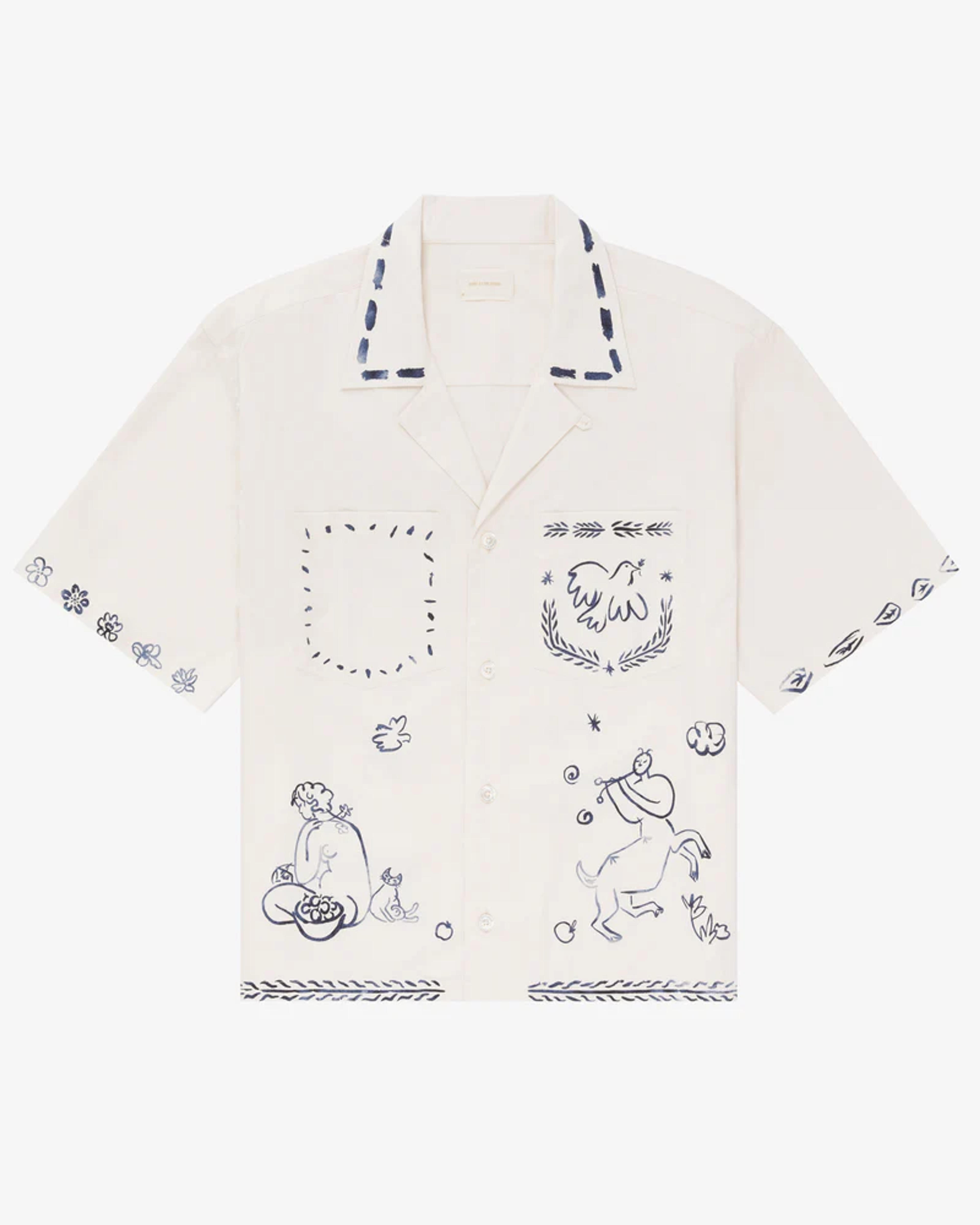 Lesvos Cropped Camp Shirt – Aimé Leon Dore