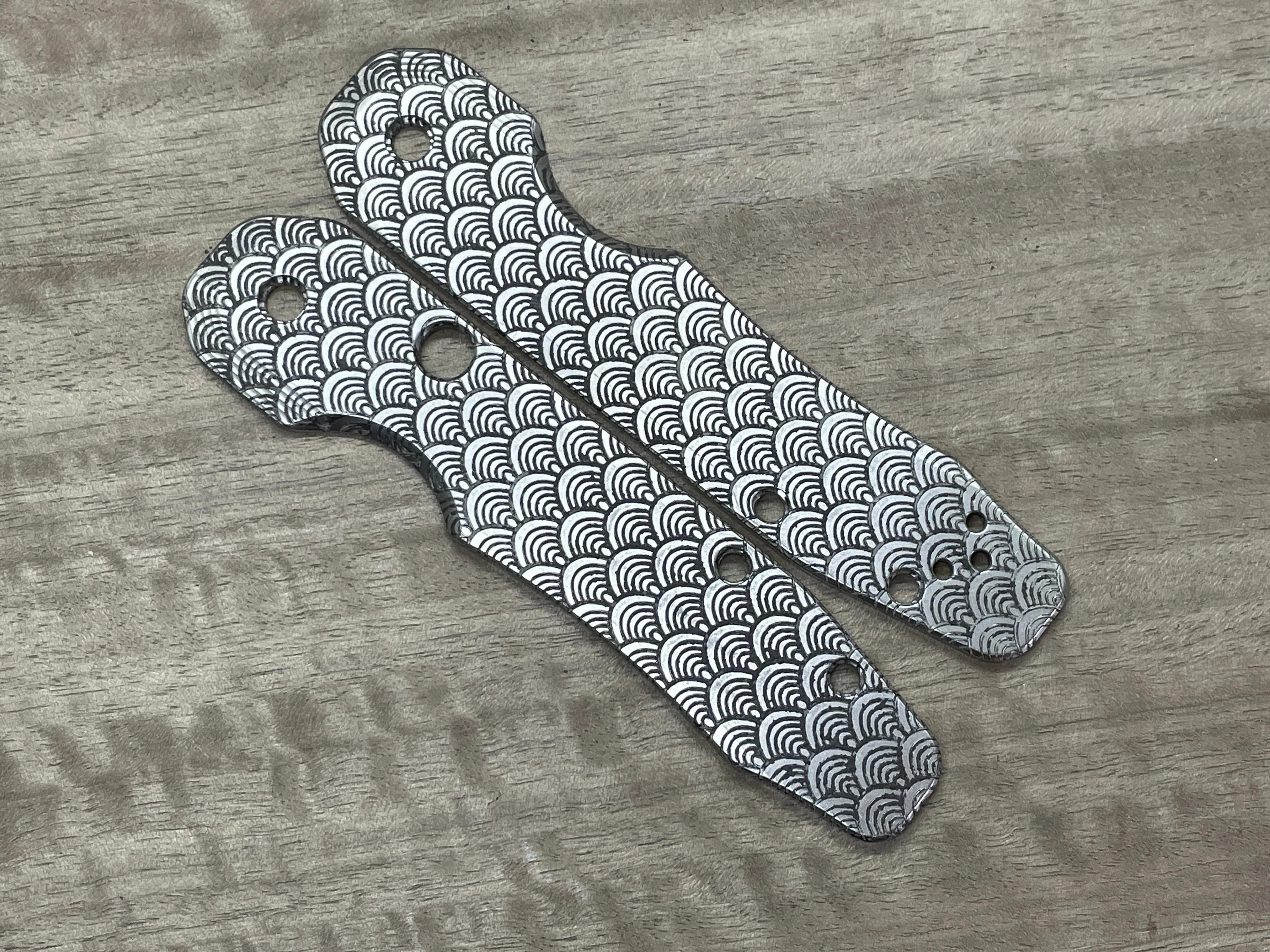 SEIGAIHA Titanium Scales for Spyderco SMOCK