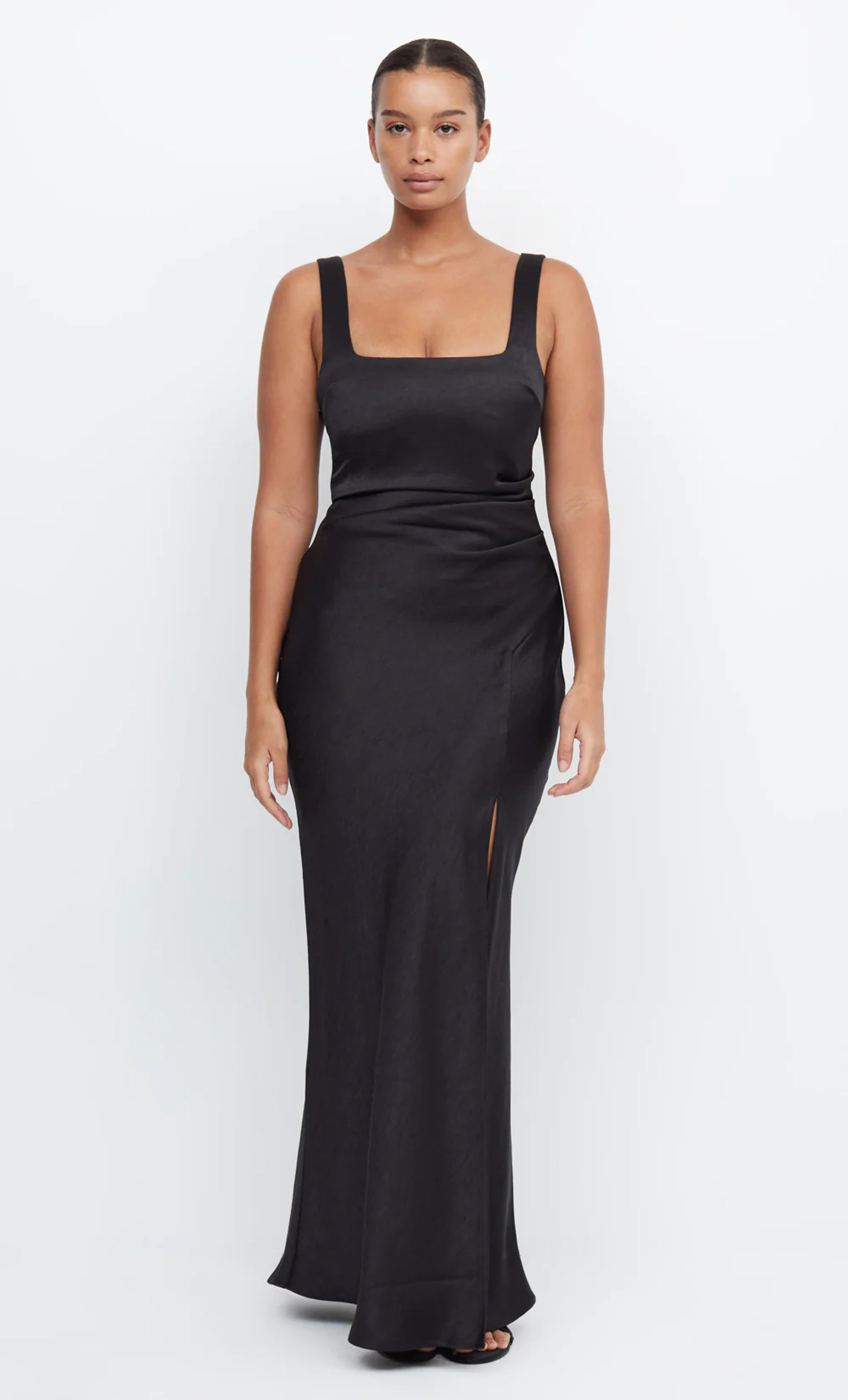 THE DREAMER SQUARE NECK DRESS - BLACK – BEC + BRIDGE US