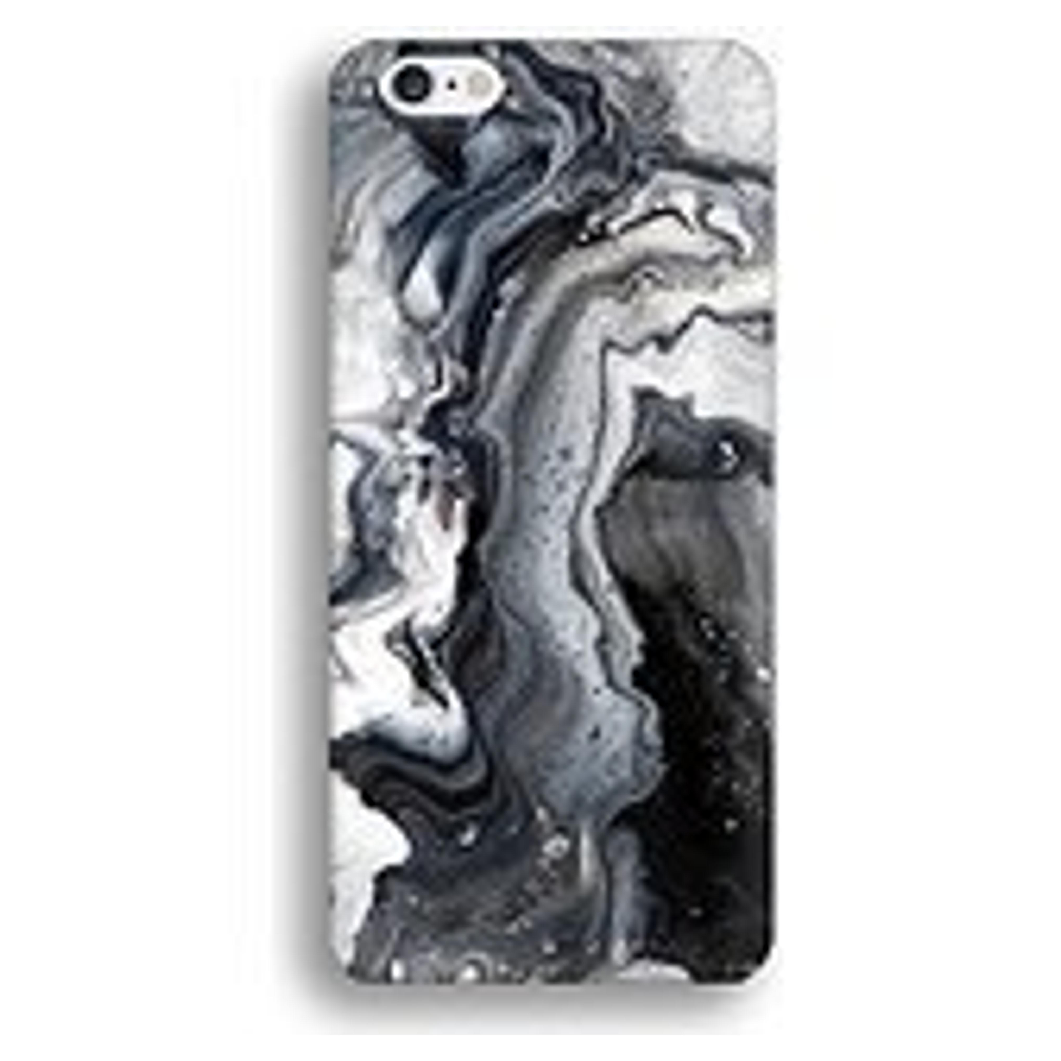 CaseCarnival Black and White Metallic Marble Case, iPhone 6