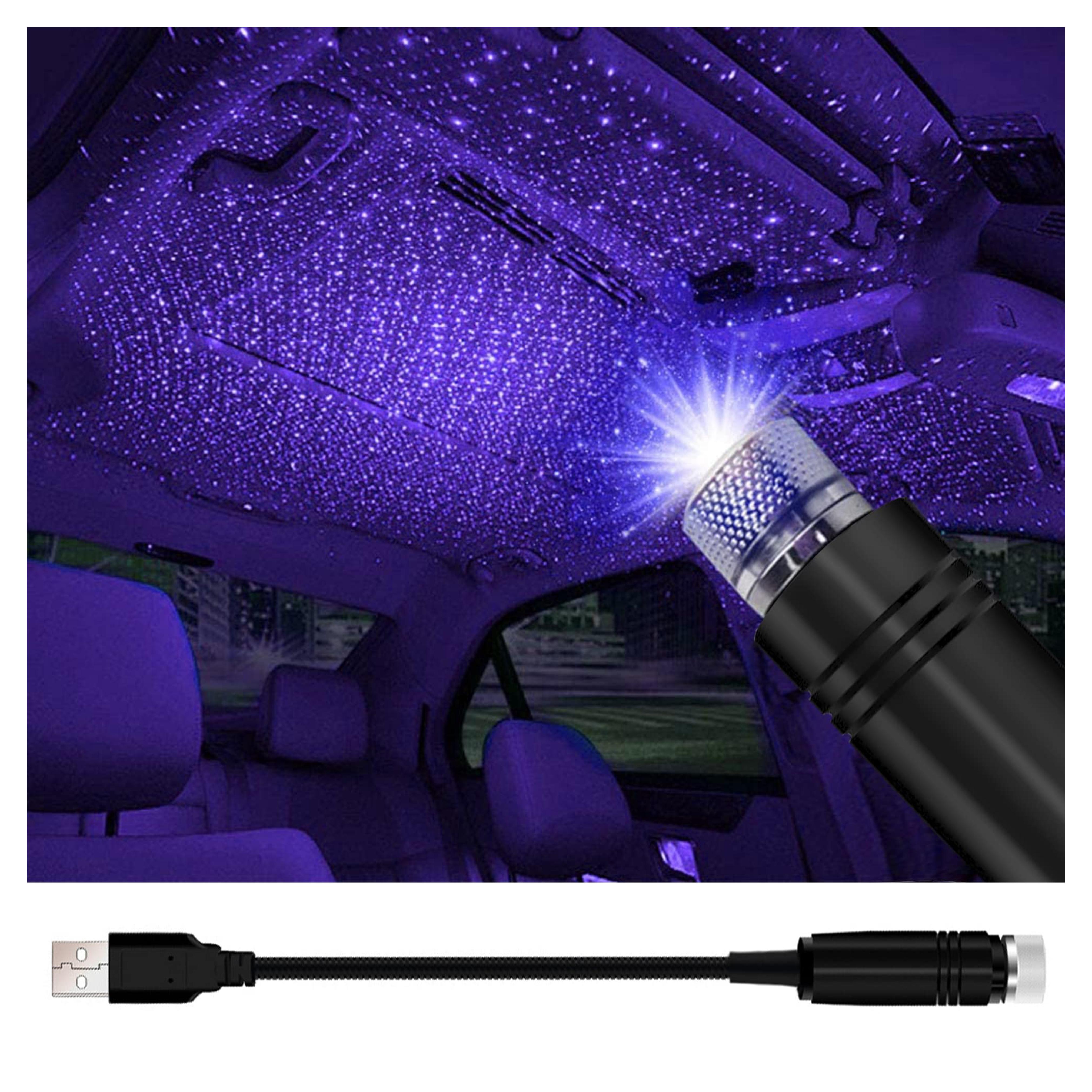 Star Projector Night Light, Car Accessories for Women and Men, Romantic Car Led Lights Interior, Adjustable Interior Car Lights Fit Car, Roof, Bedroom, Car Decor, Room Decor, Home Decor, Plug and Play