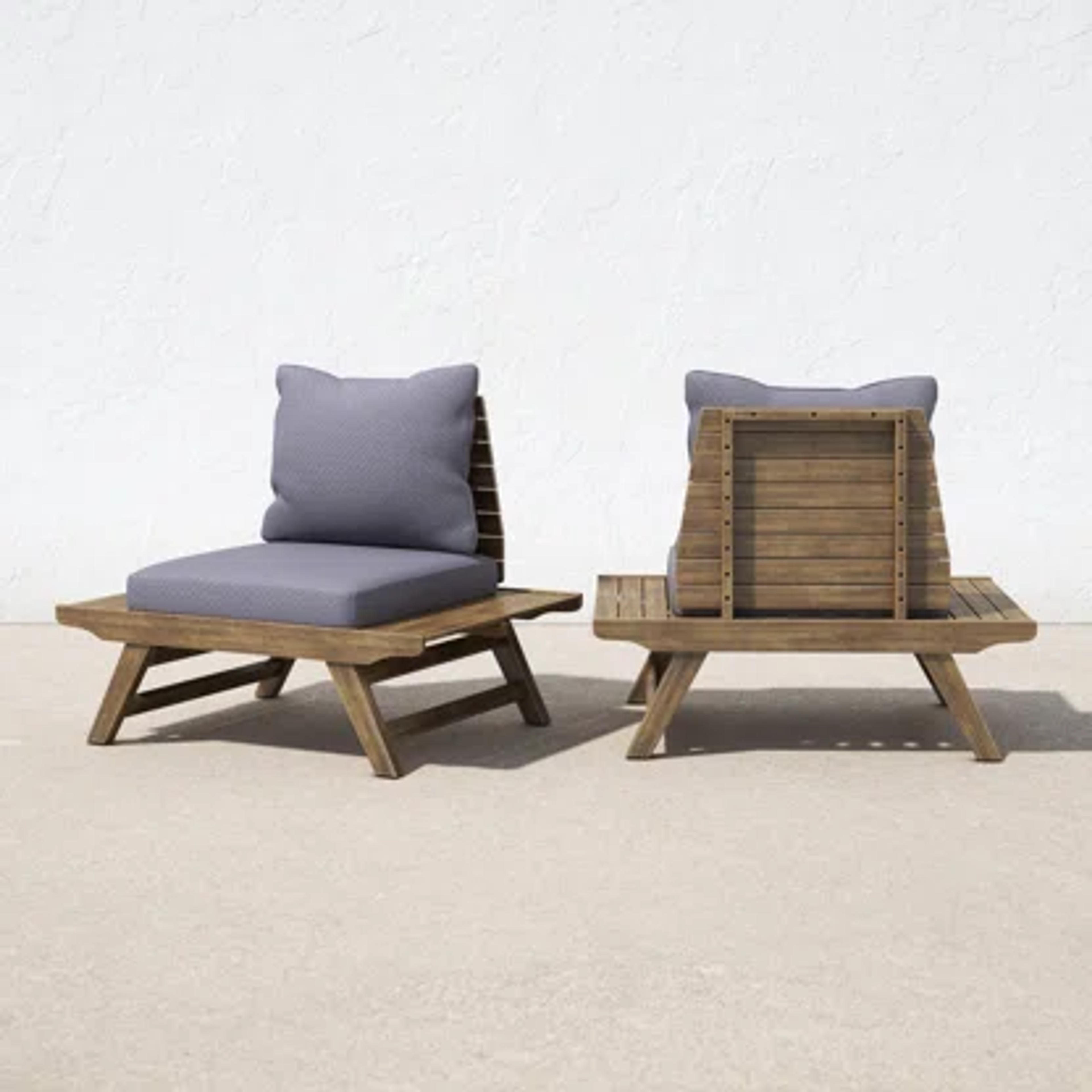 Bullock Patio Chair with Cushions & Reviews | AllModern