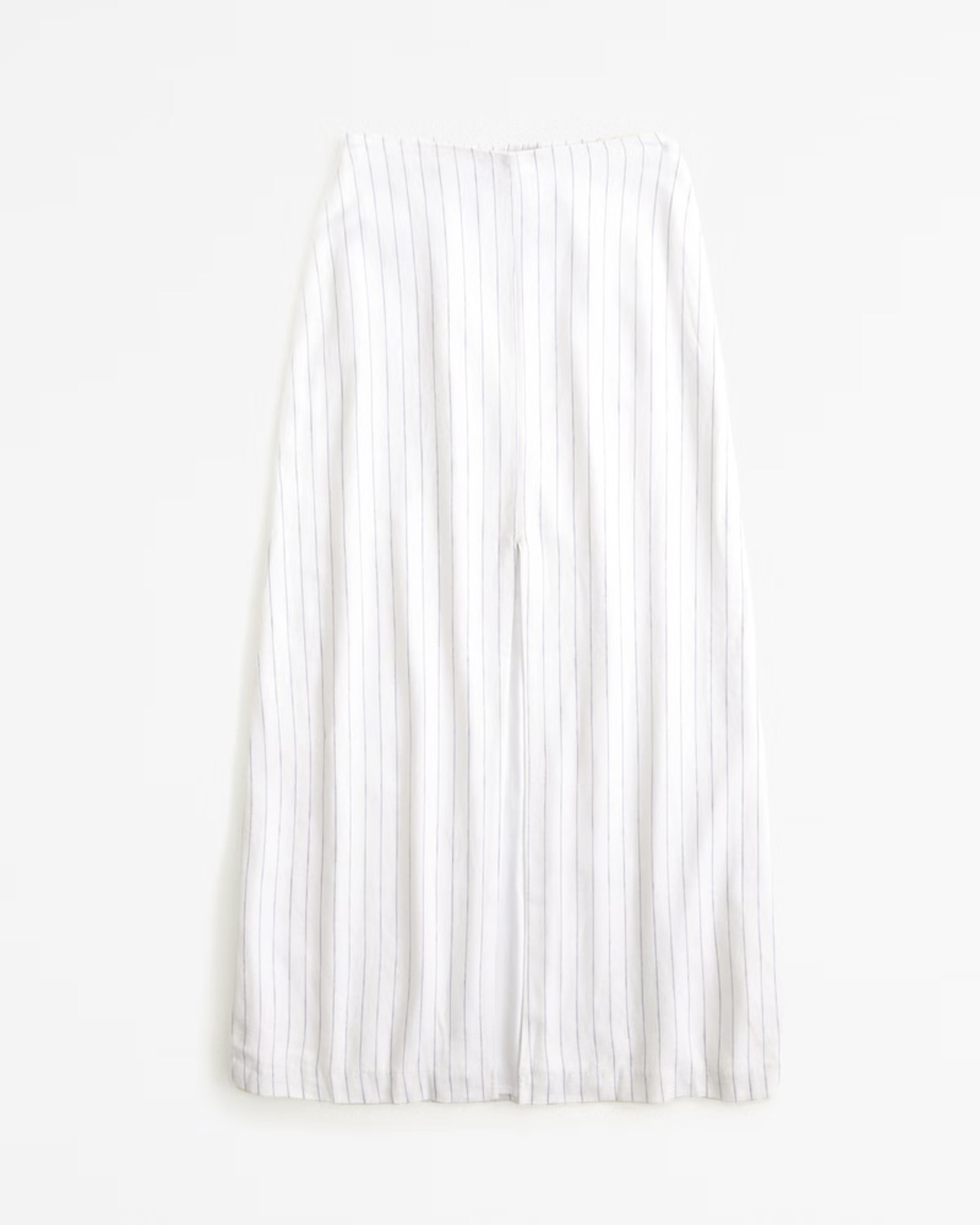 Women's Linen-Blend Front-Slit Maxi Skirt | Women's Bottoms | Abercrombie.com