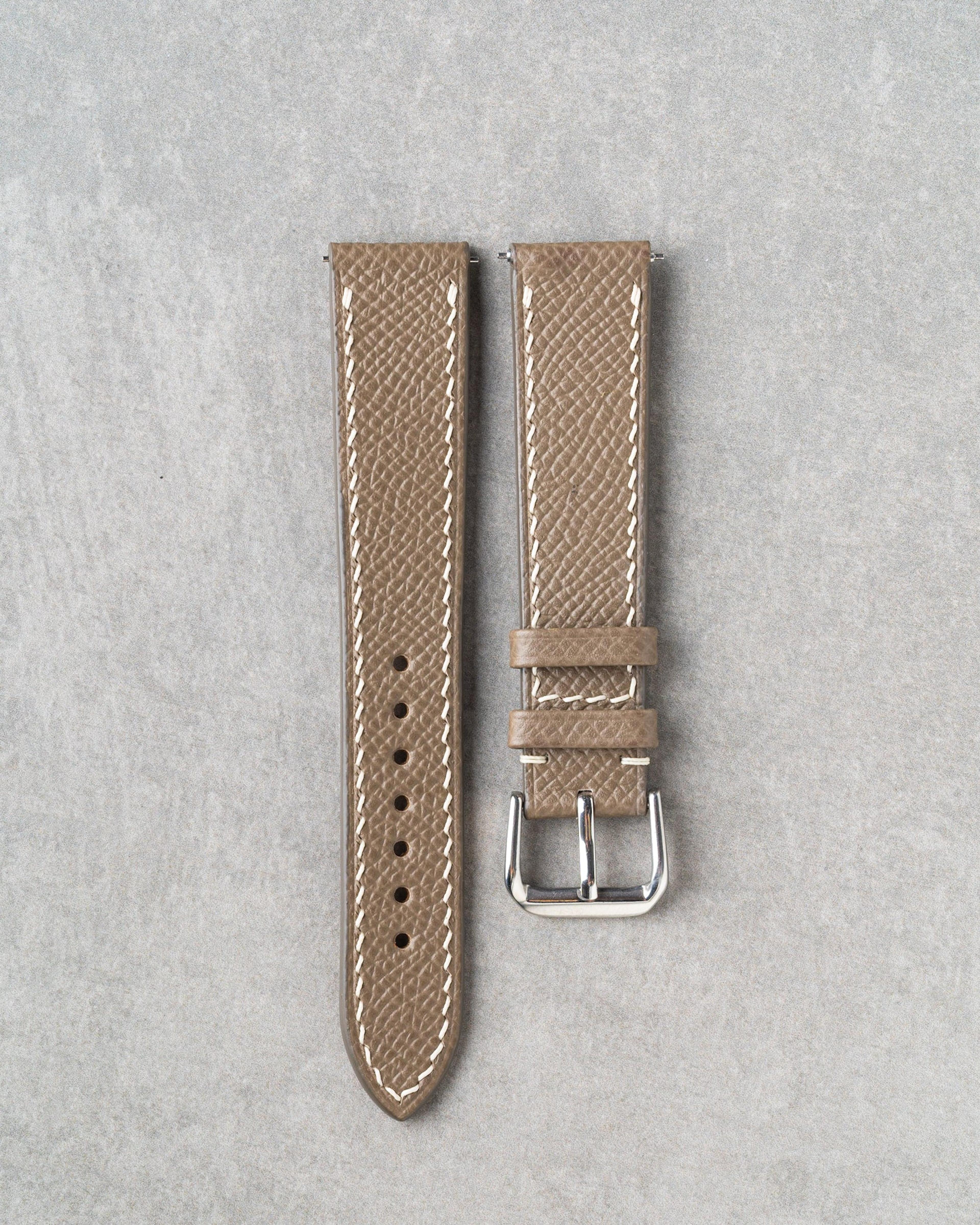 French Epsom Strap - Taupe – VINTAGE TIMEPIECE