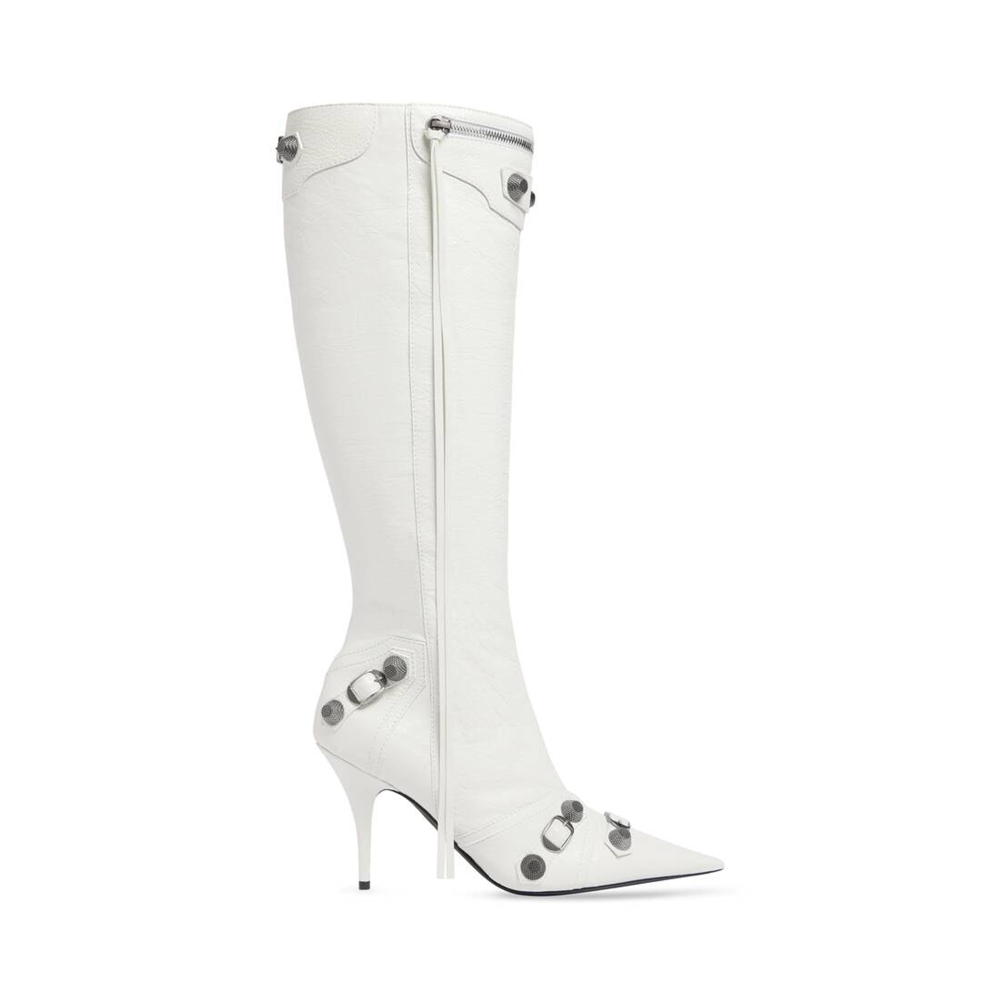 Women's Cagole 90mm Boot in Optic White | Balenciaga US