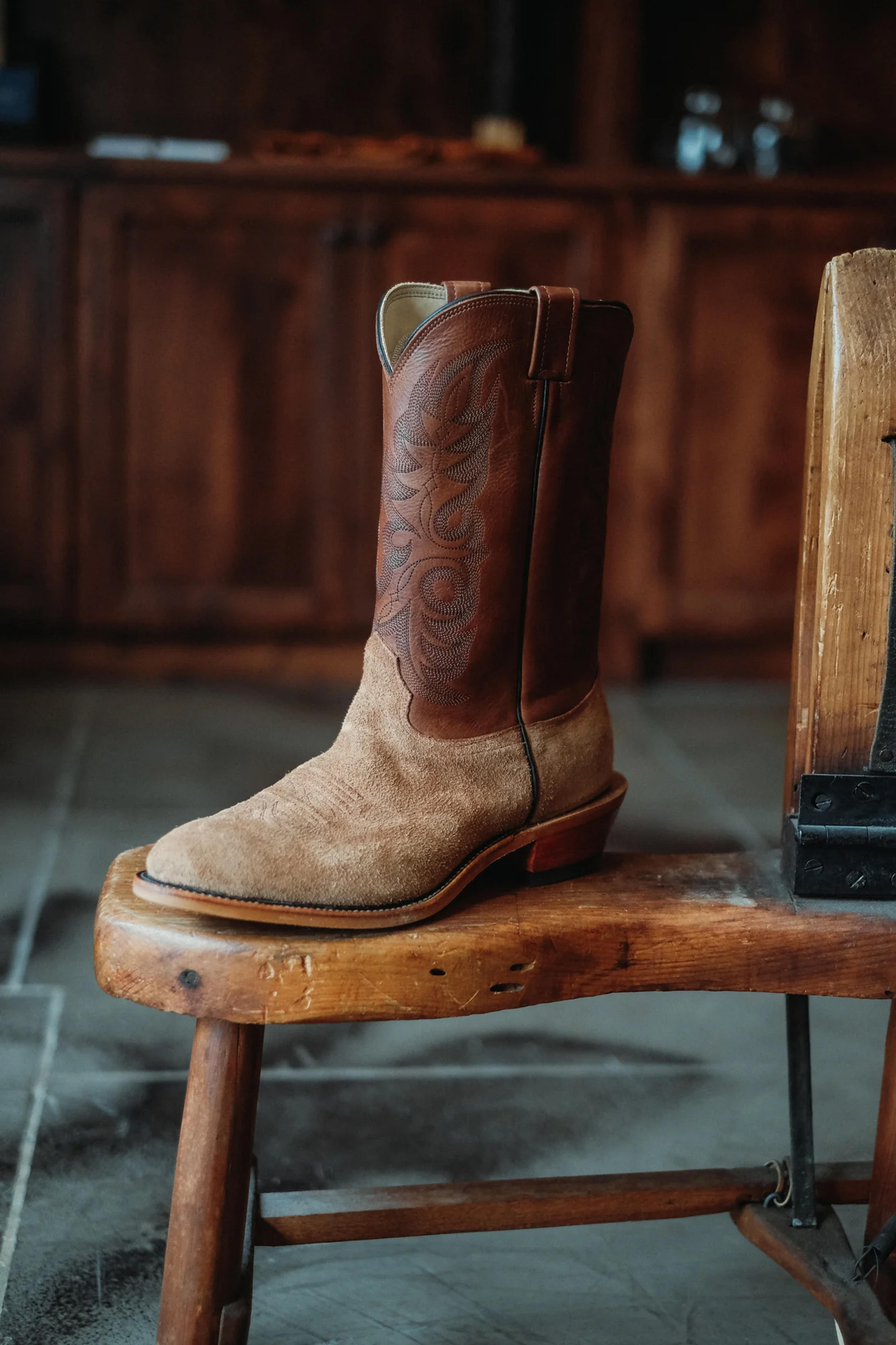 Tan Ranch Hand Rough Out Boot | WFG Limited Edition – Wilkinson's Fine Goods