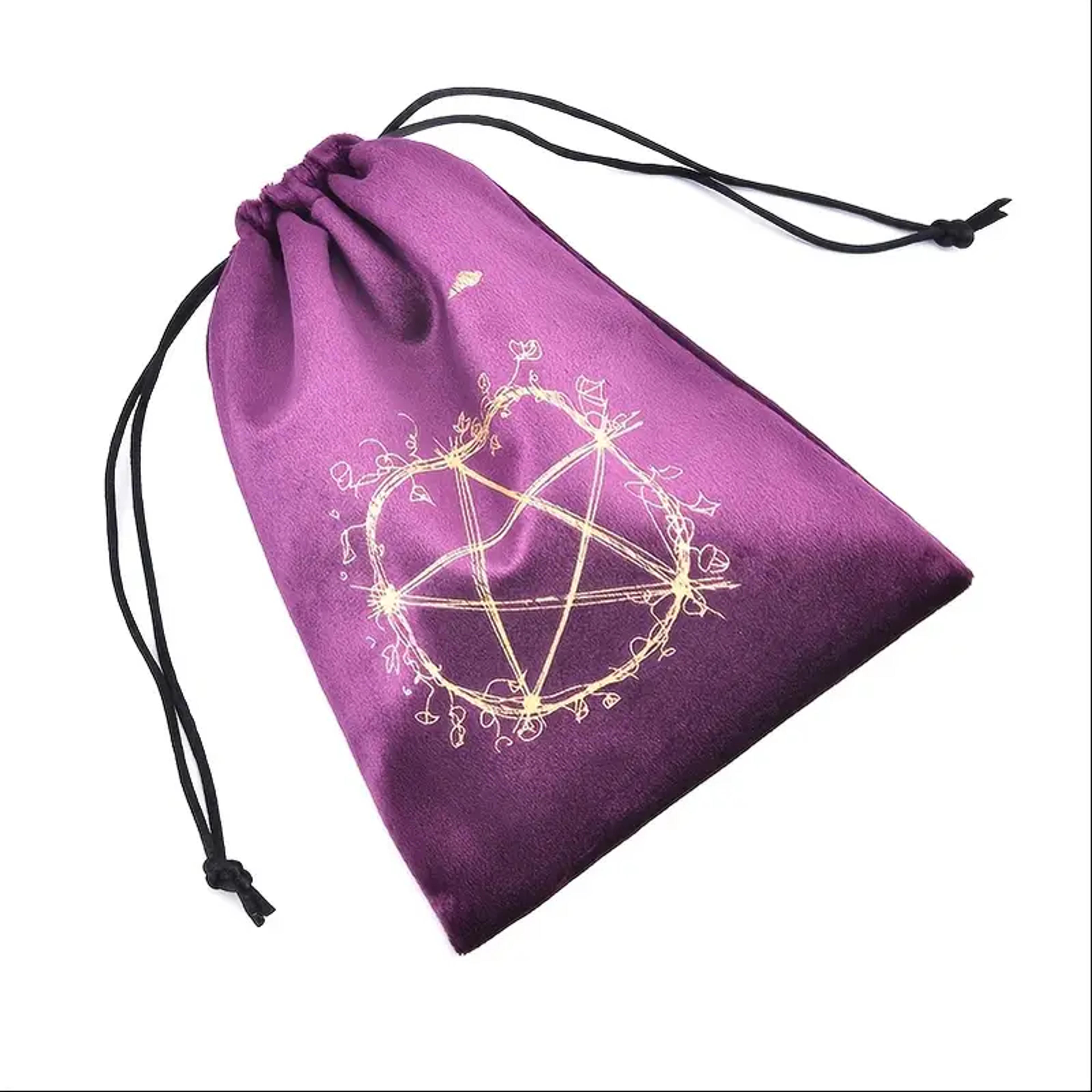 Embroidered Velvet Pentagram Tarot Storage Bag - Perfect For Board Game Cards! - Temu Australia