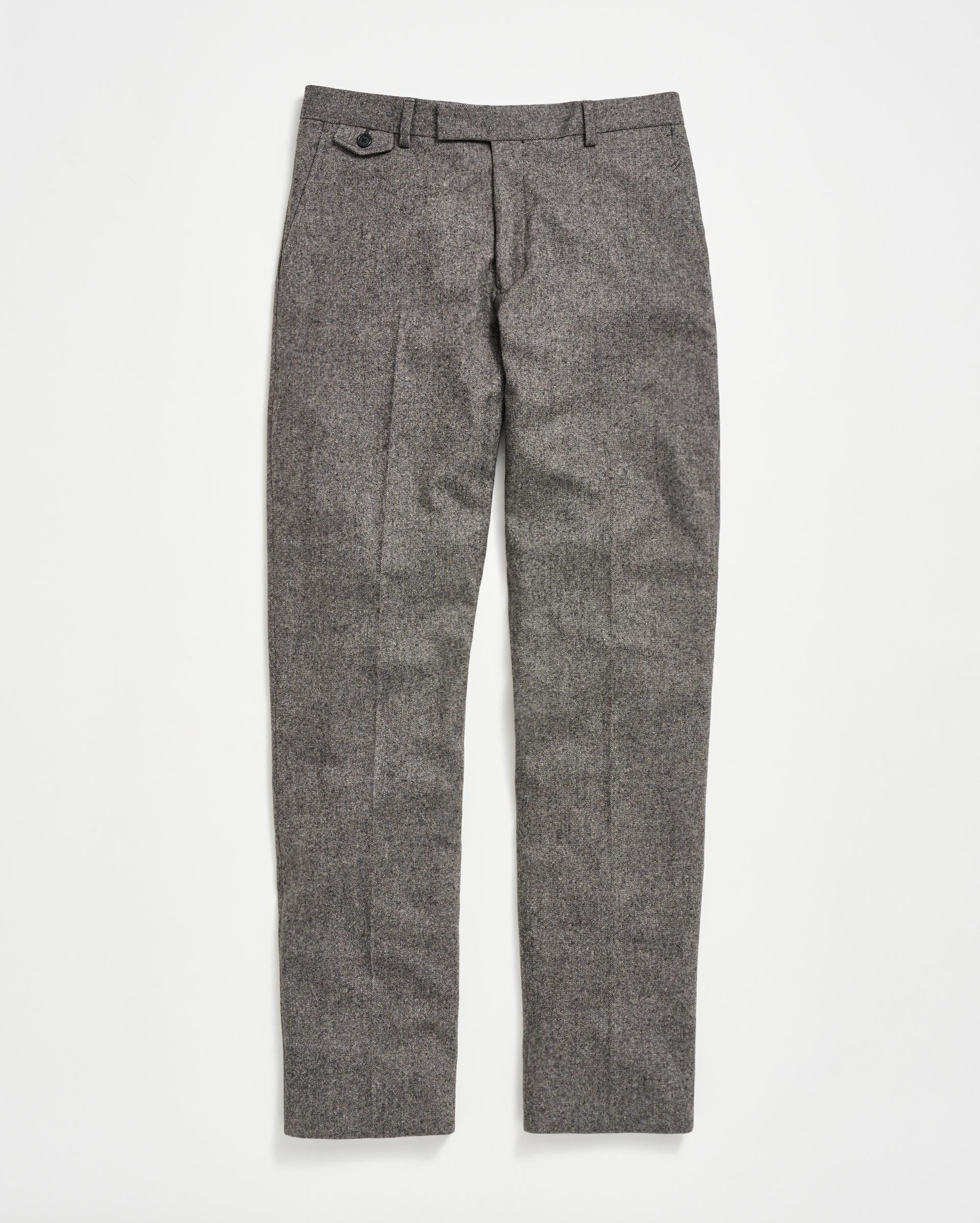 FLAT FRONT TROUSER IN CHARCOAL GREY – Billy Reid