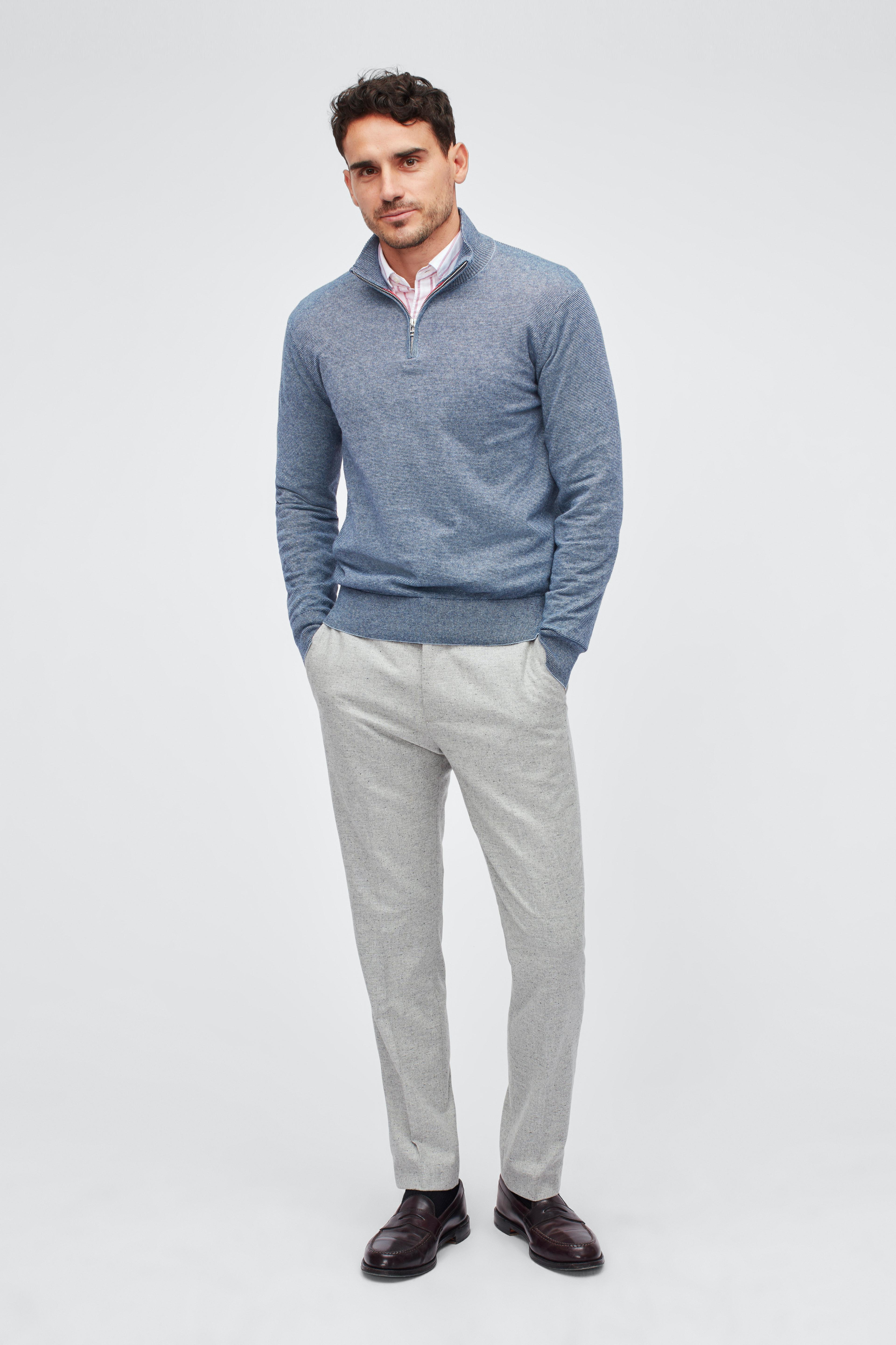 Washable Cotton Cashmere Half-Zip Sweater | Bonobos