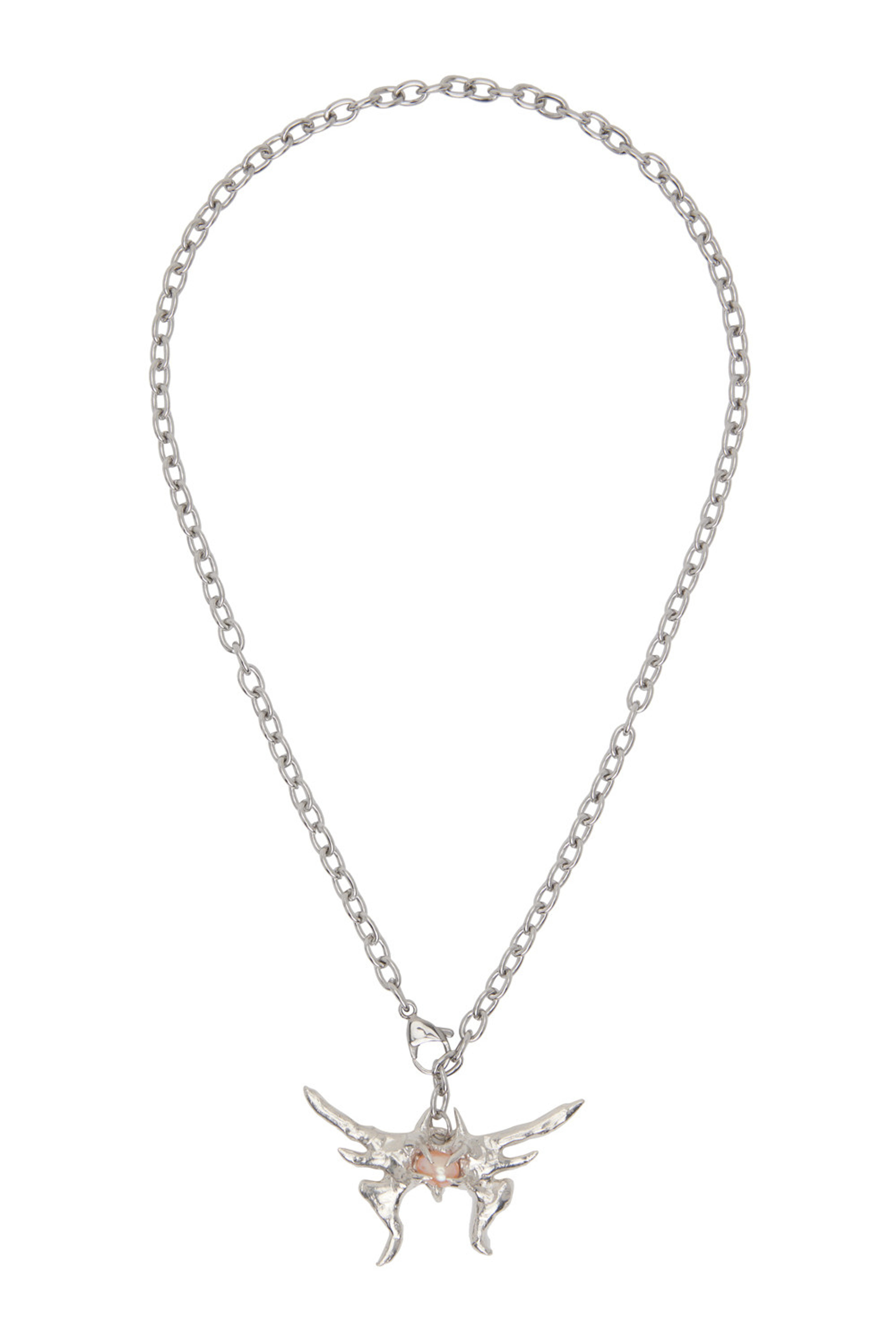 Harlot Hands - SSENSE Exclusive Silver Envy Pendant