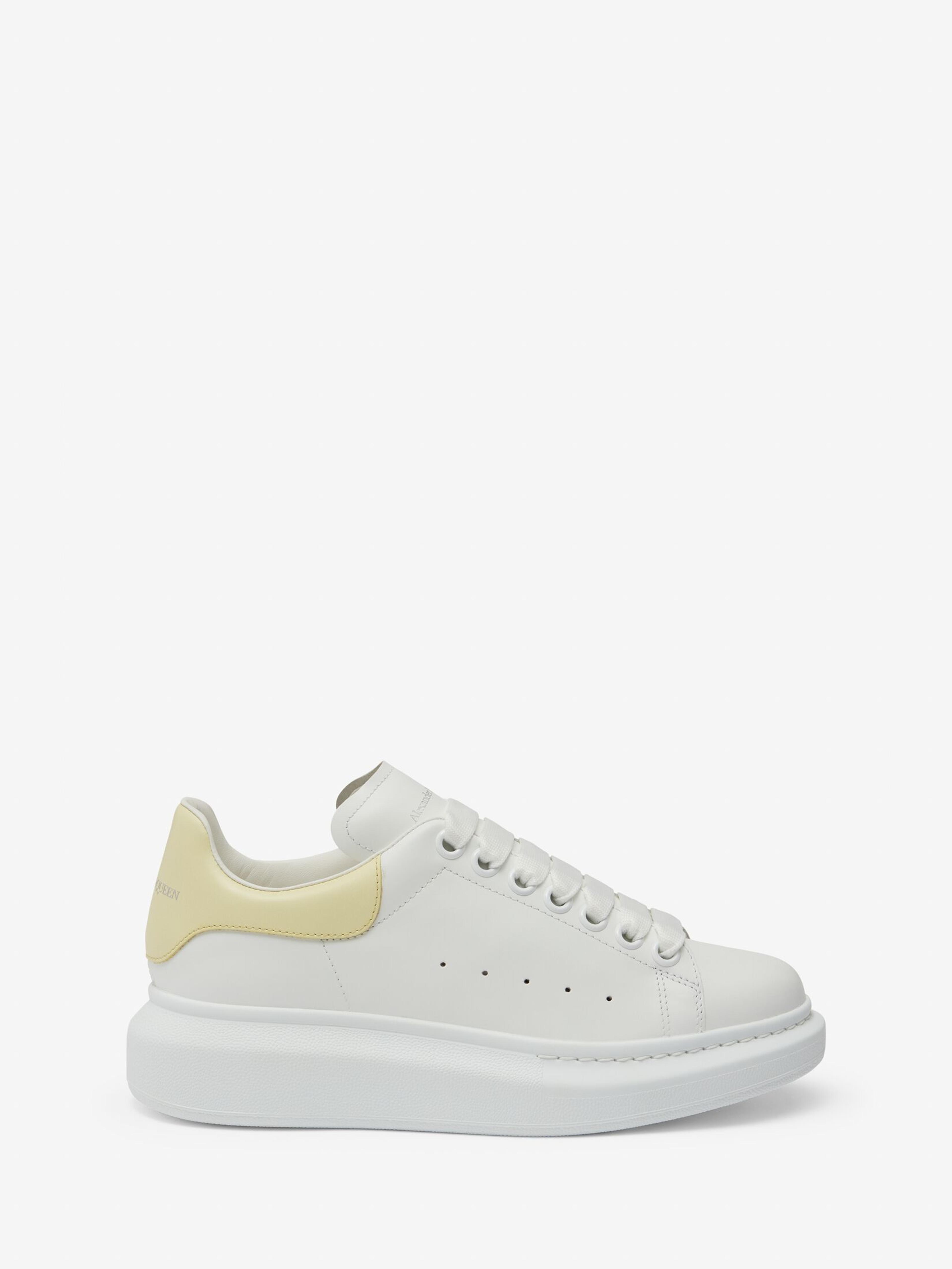 Oversized Sneaker in White/Anise | Alexander McQueen US