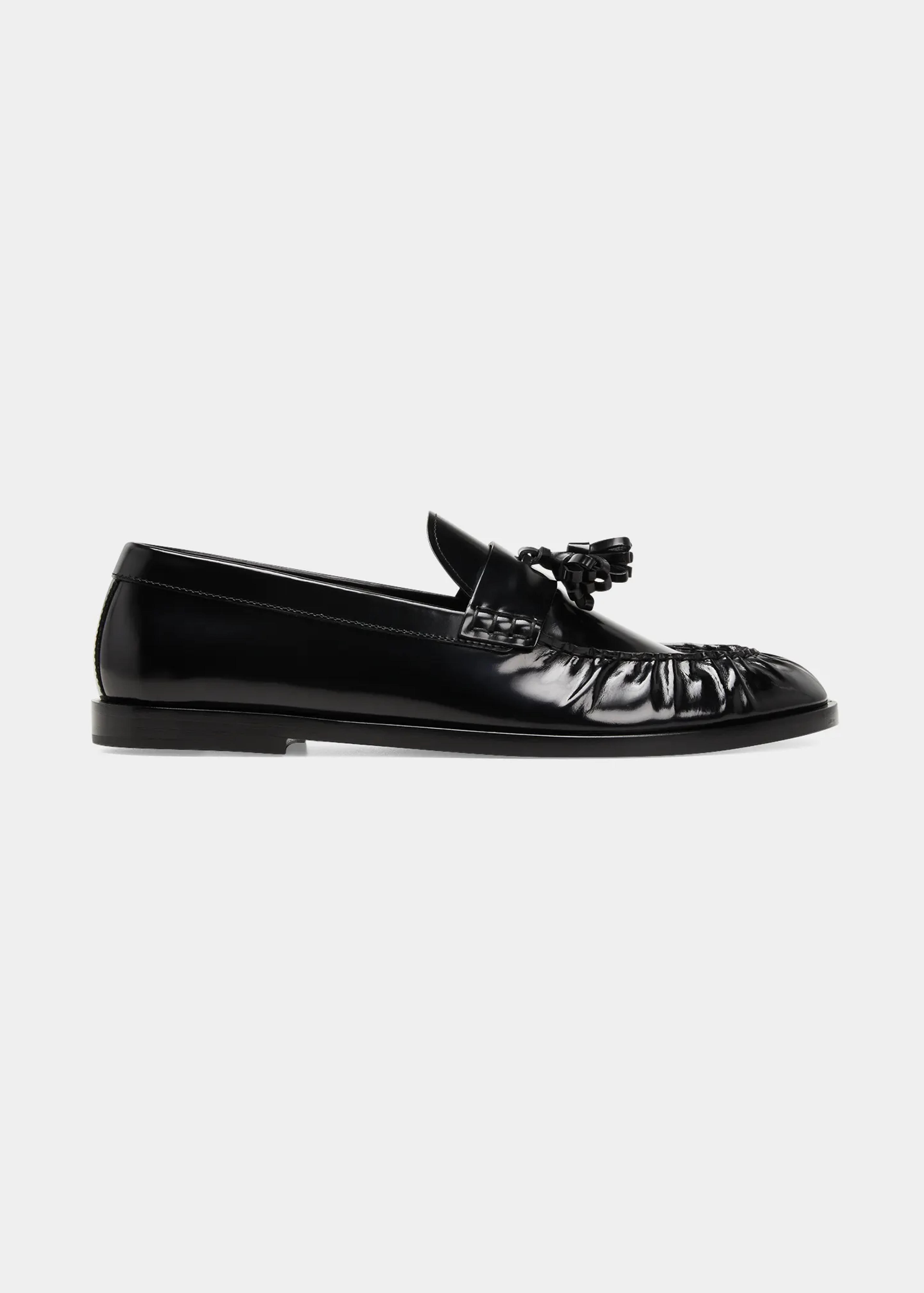 THE ROW Calfskin Tassel Boyfriend Loafers - Bergdorf Goodman