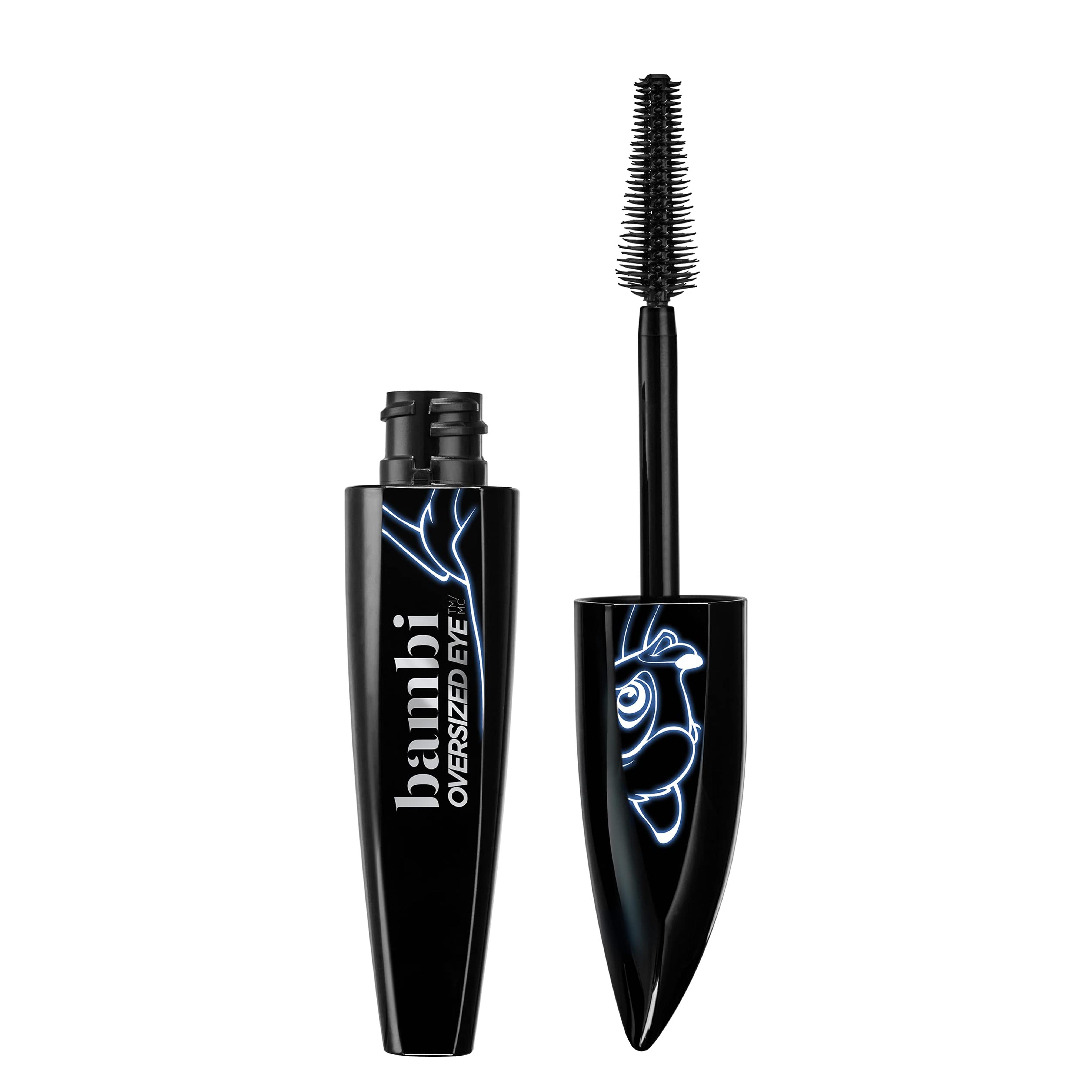 L'Oreal Paris Bambi Oversized Eye Washable Mascara, Instant Lash Stretch and Volume, Lifts, Curls and Extends Lash Length, Clump Resistant, Washable, Intense Black, 0.2800 fl. oz.