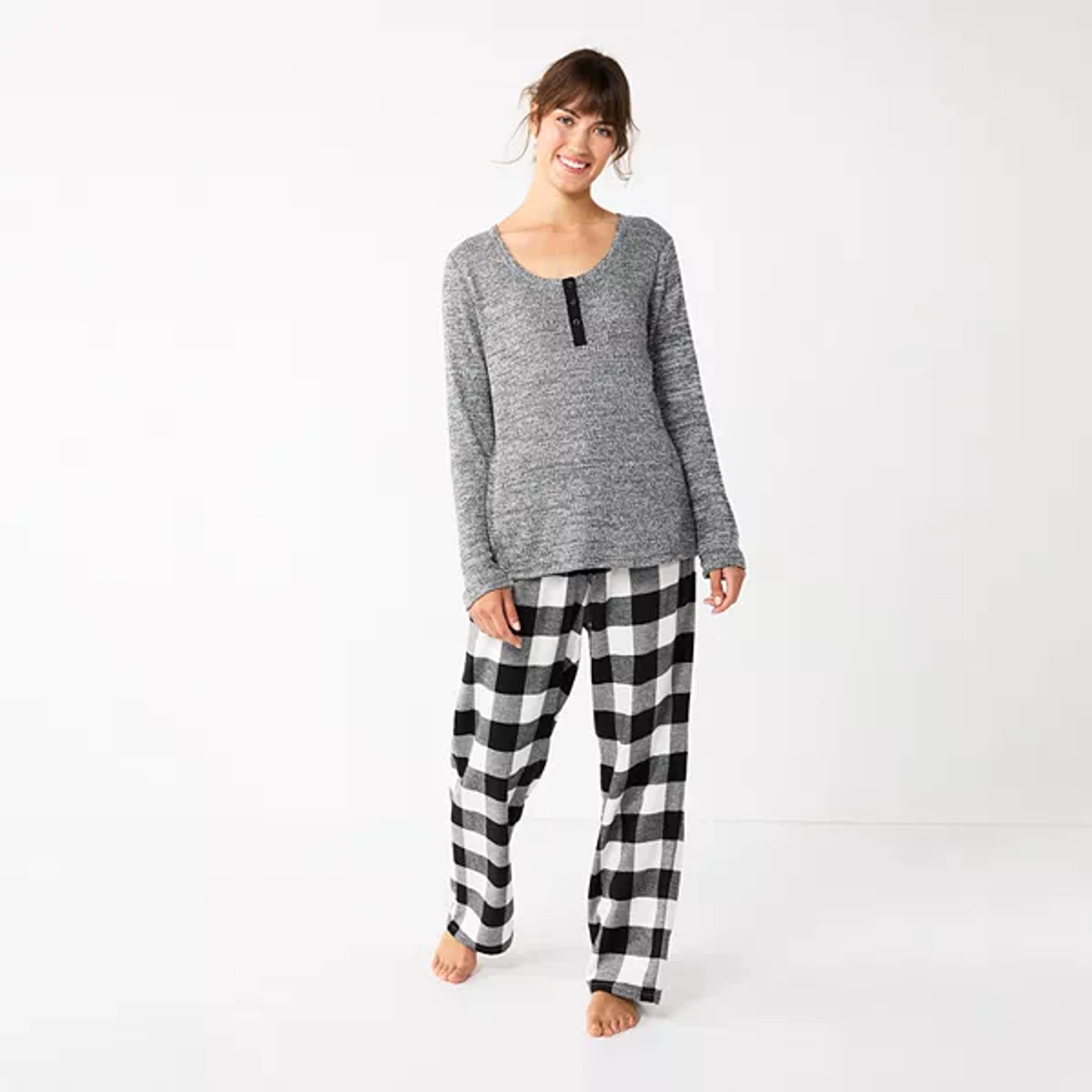 Women's Sonoma Goods For Life® Flannel Pajama Pants & Pajama Top Sleep Set