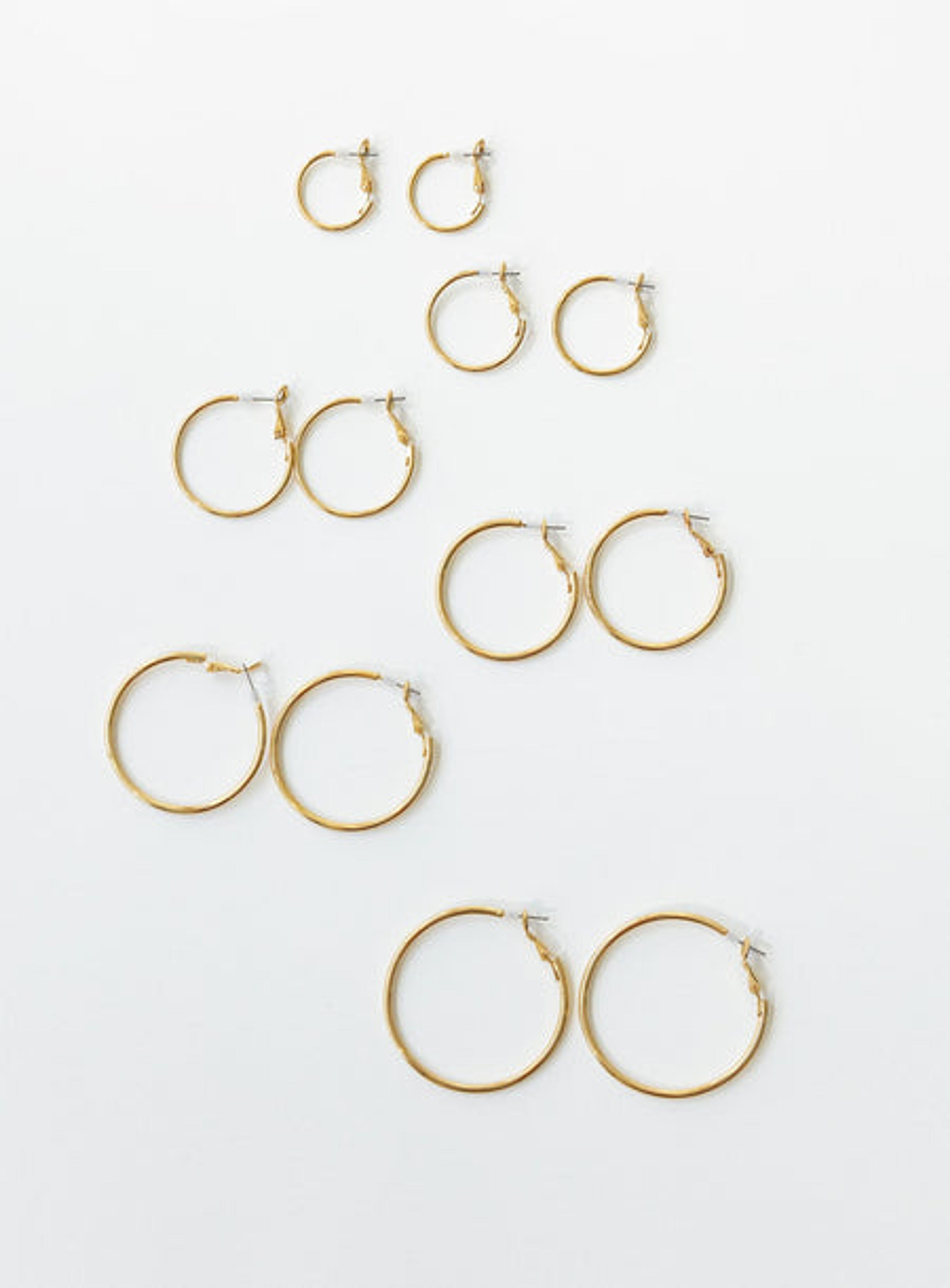 Cari Hoop Earring Pack Gold