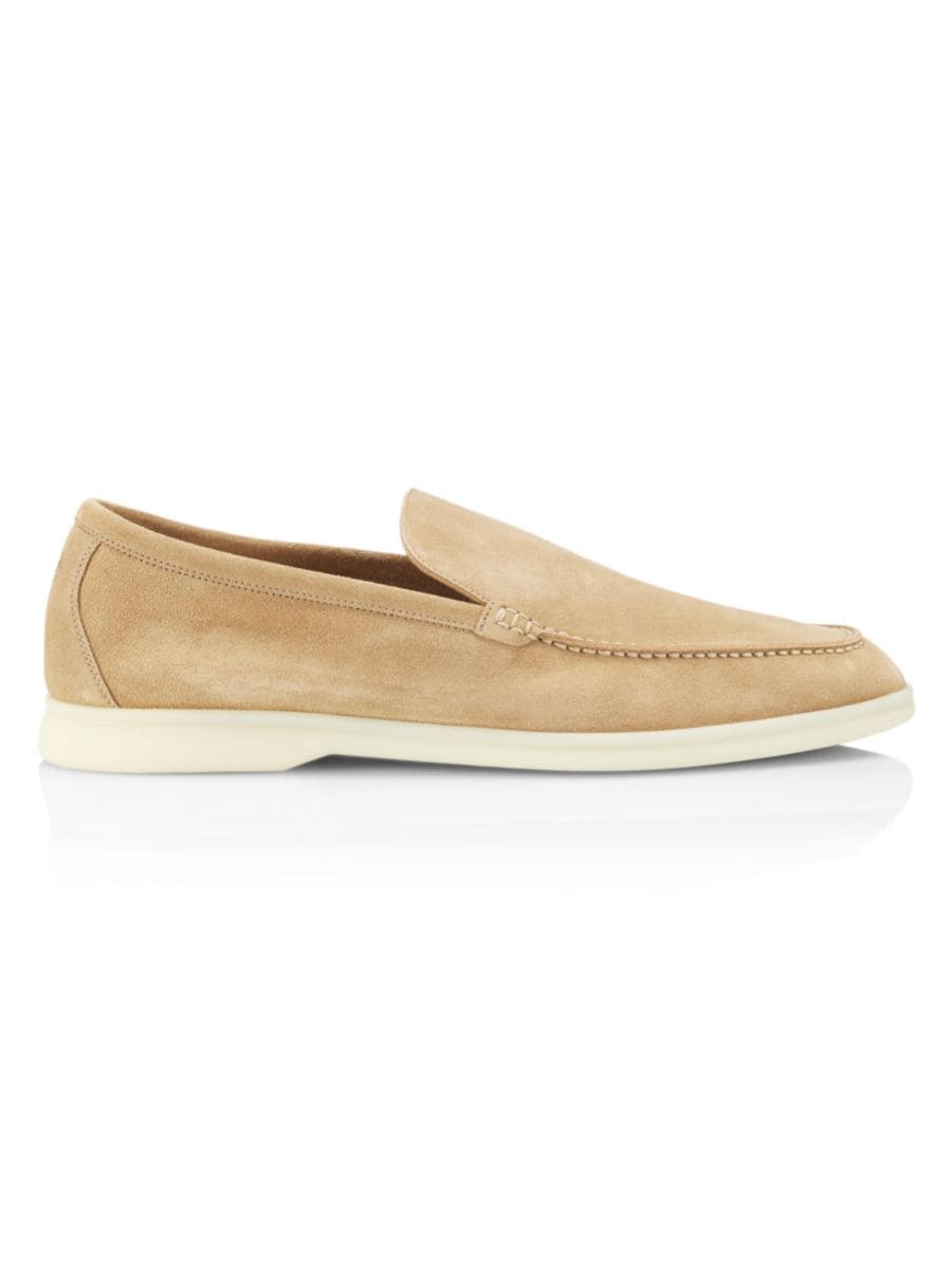 Shop Loro Piana Summer Walk Suede Loafers | Saks Fifth Avenue