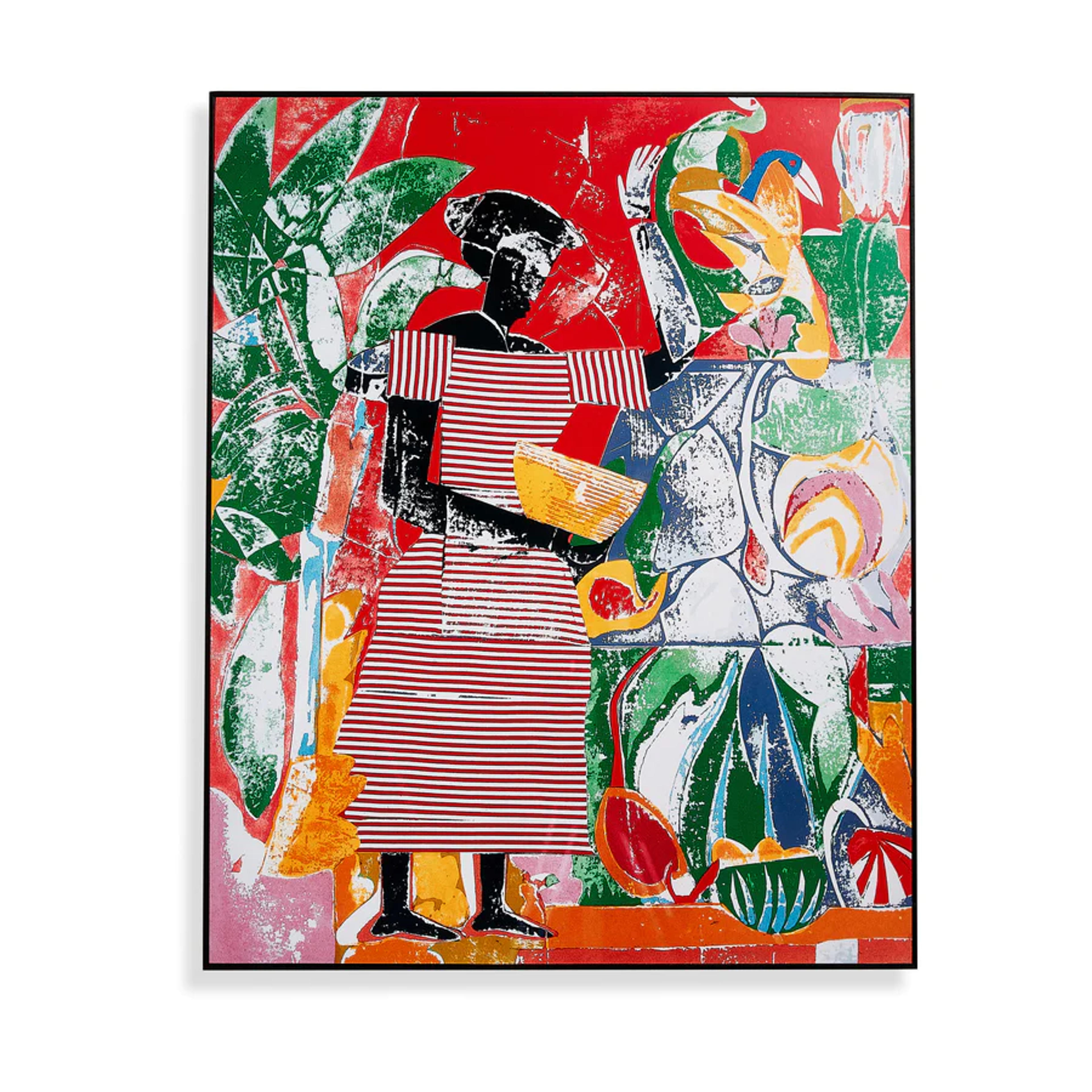 Romare Bearden: In the Garden &#40;from the Portfolio: Prevalence of Ritual&#41;, 1974 Framed Print in color