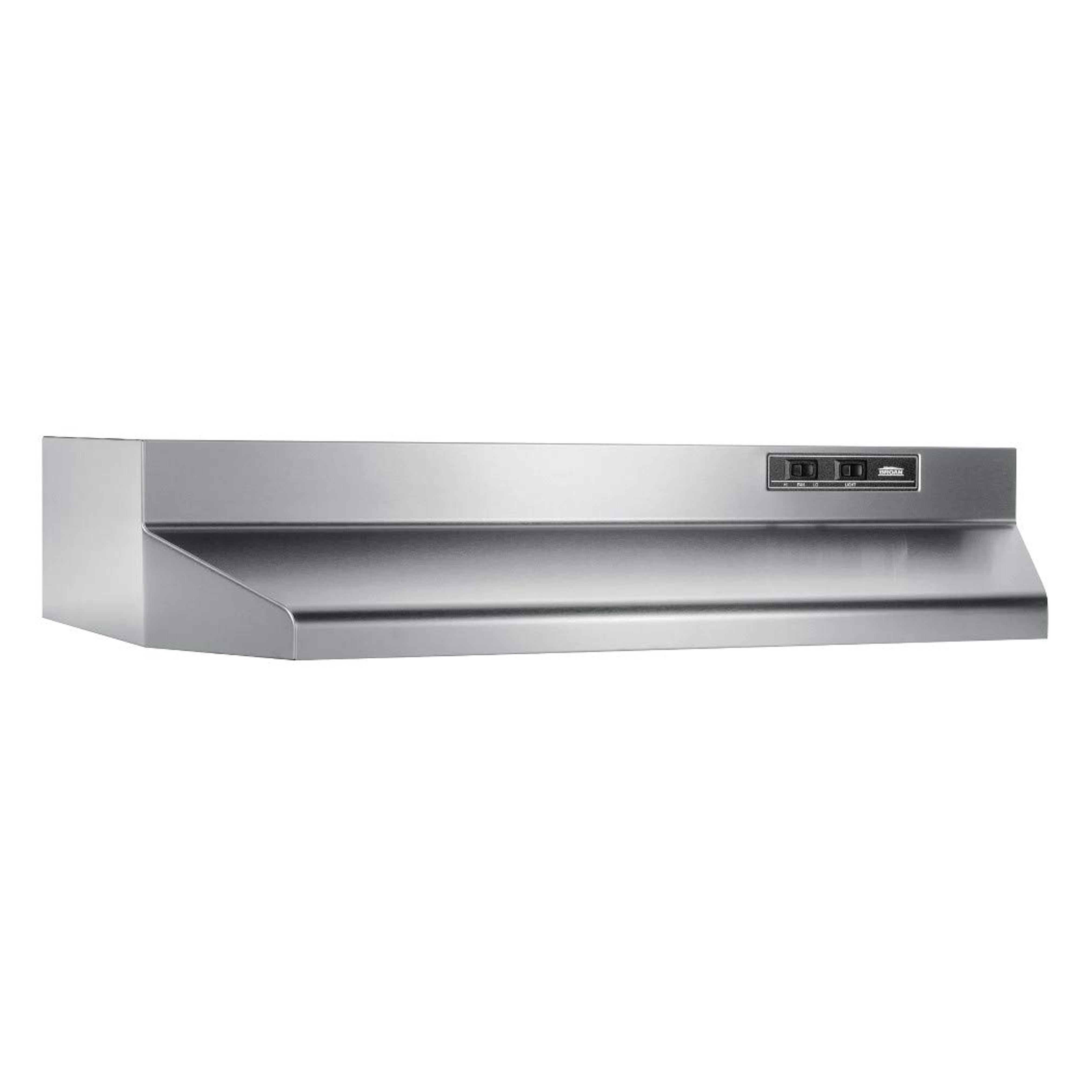 Broan- NuTone 403004 Under- Cabinet Ducted Range Hood with 2-Speed Exhaust Fan and Light, 30-inch, Stainless Steel