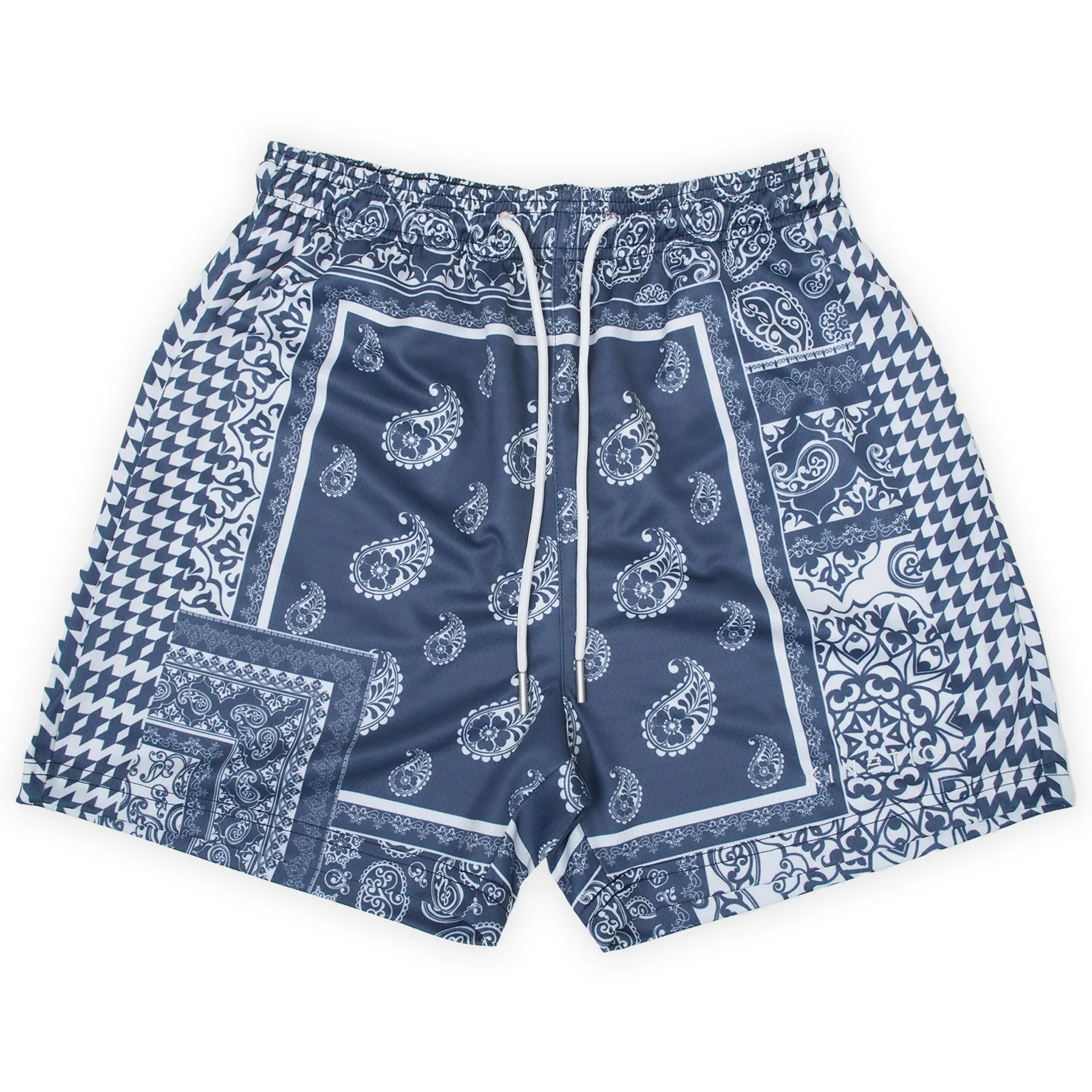 Navy Houndstooth Paisley Fundamental Short – KineticKings