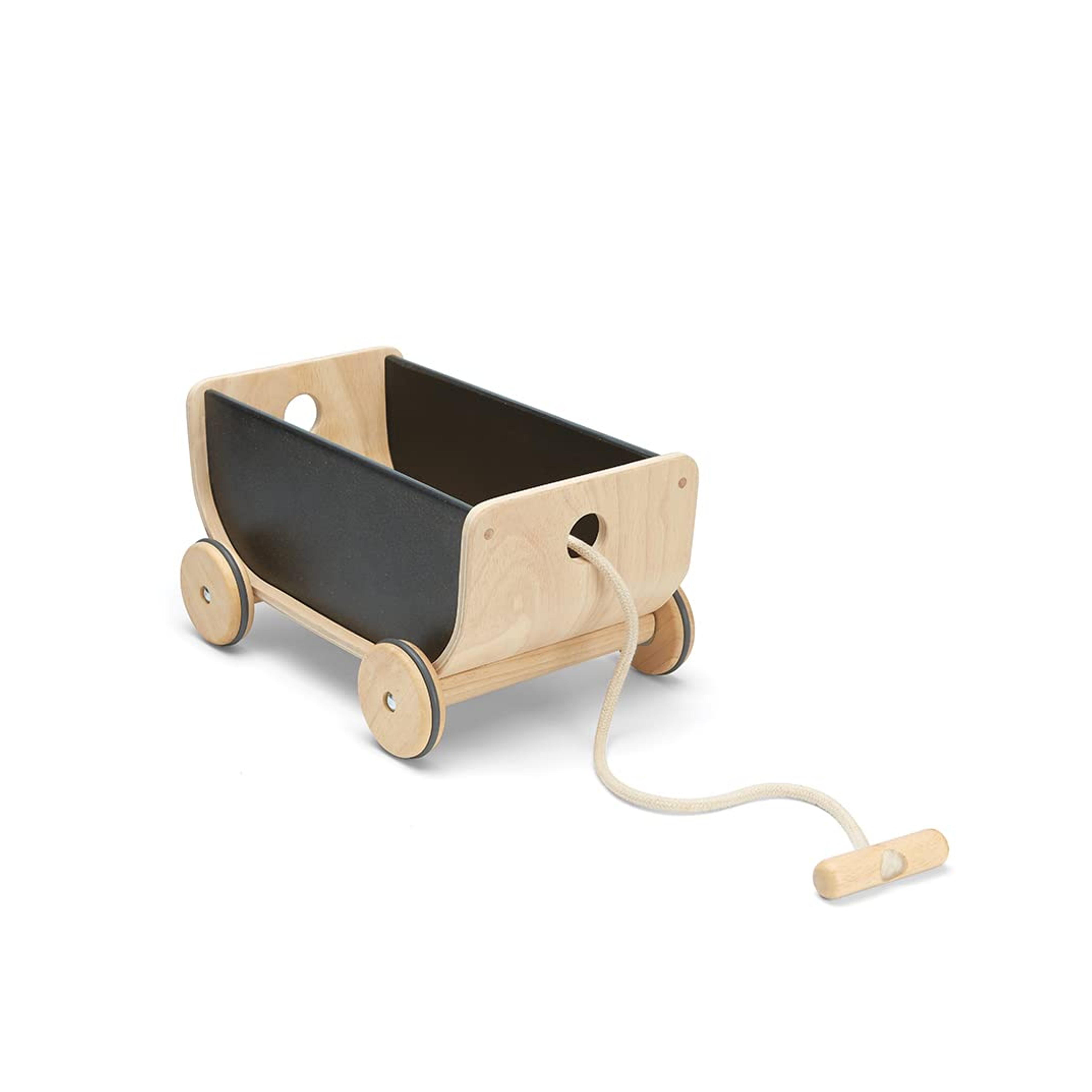 PlanToys Wagon, Black Ride On