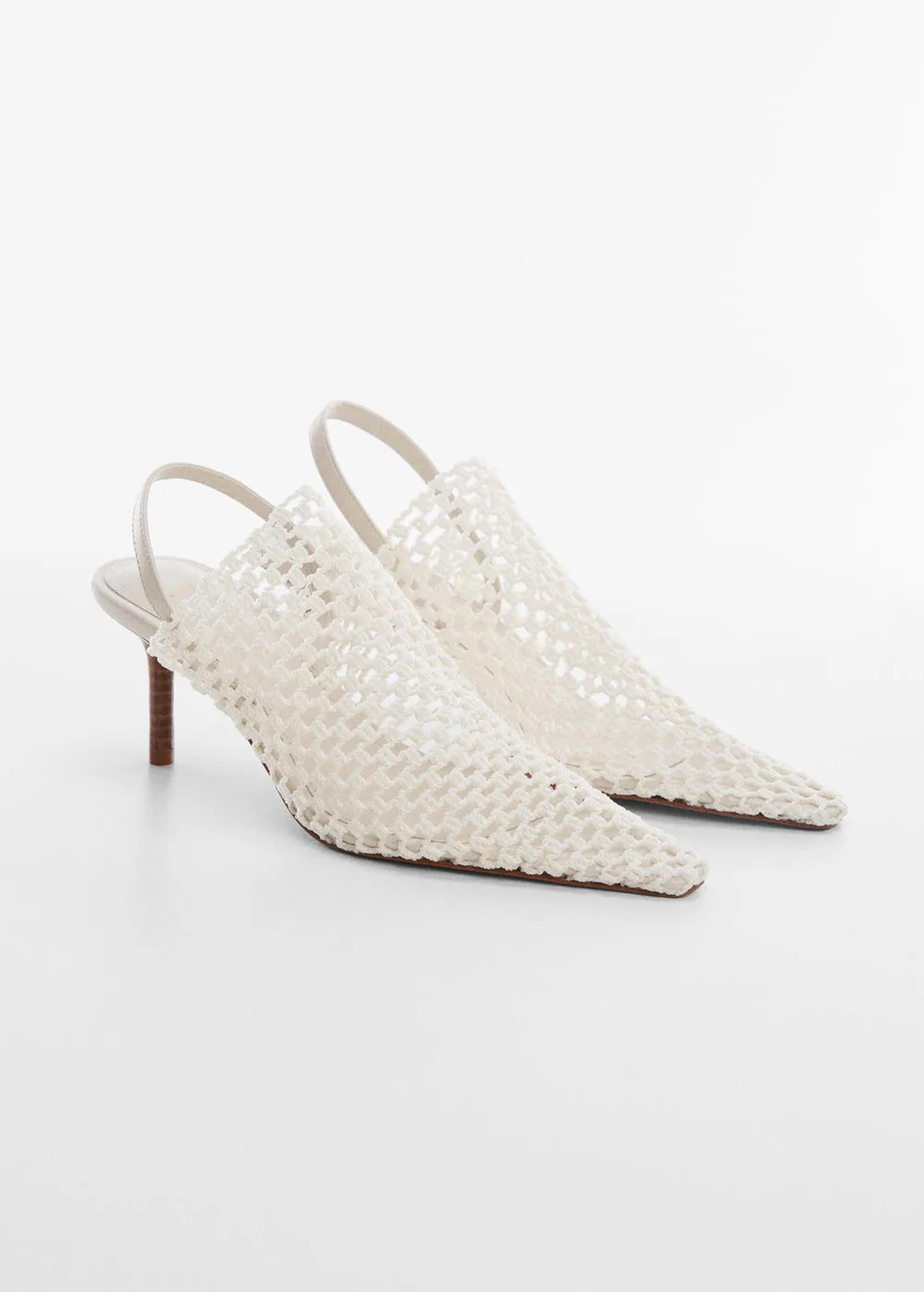 Net sling back shoes - Women | Mango USA