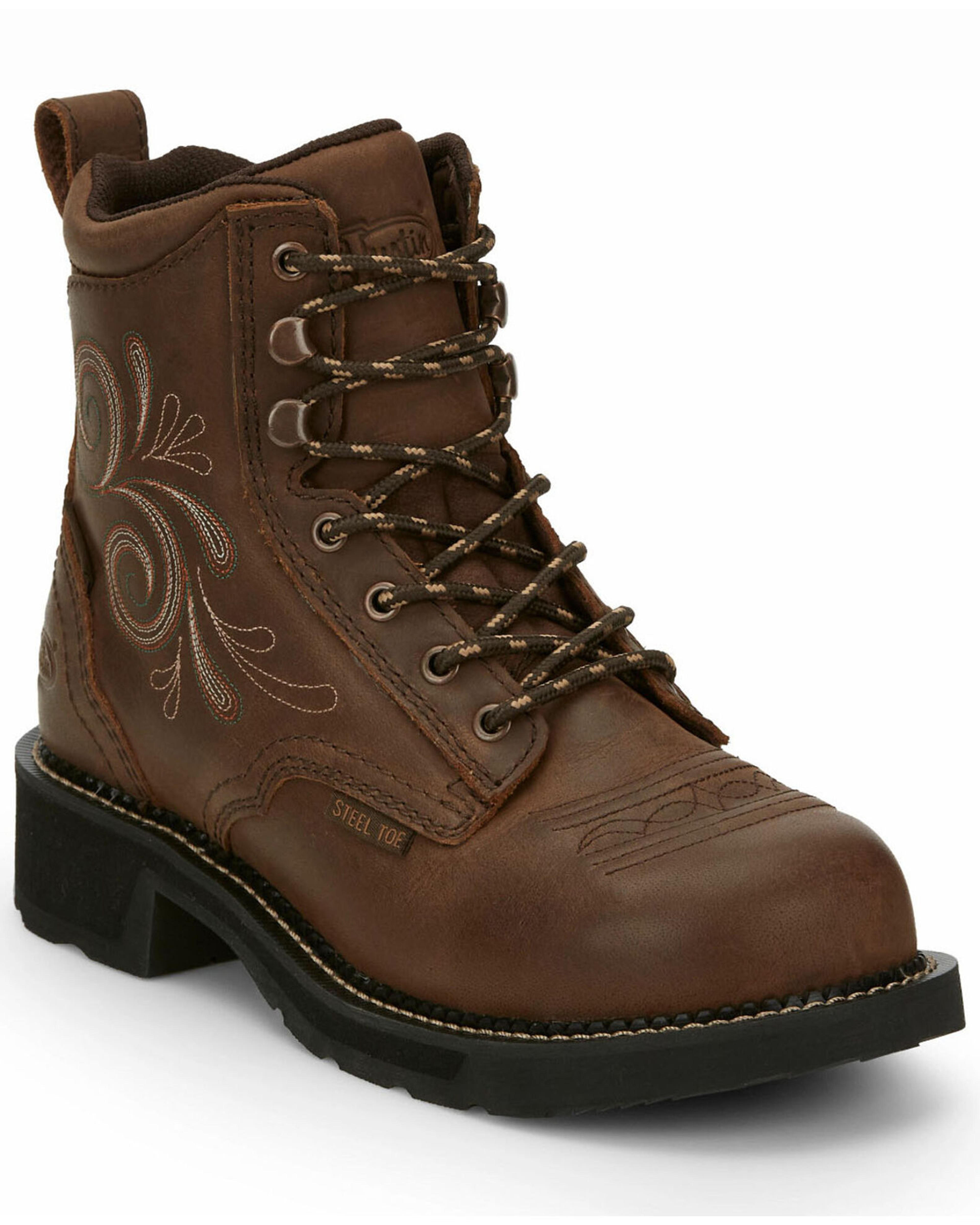 Justin Women's Katerina Waterproof Work Boots - Steel Toe | Boot Barn