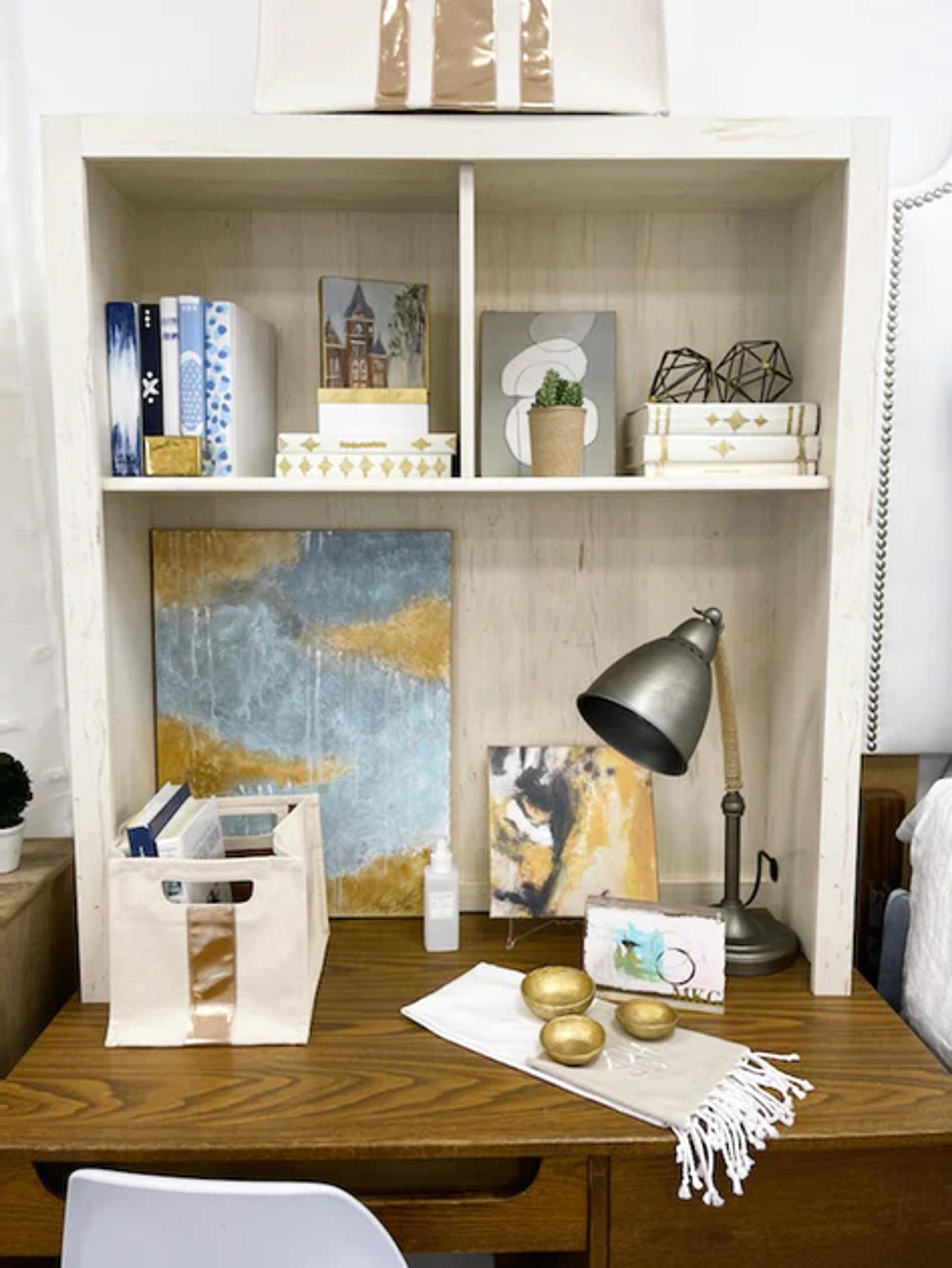 Desk Cubby For Your Dorm Room- Dorm Decor