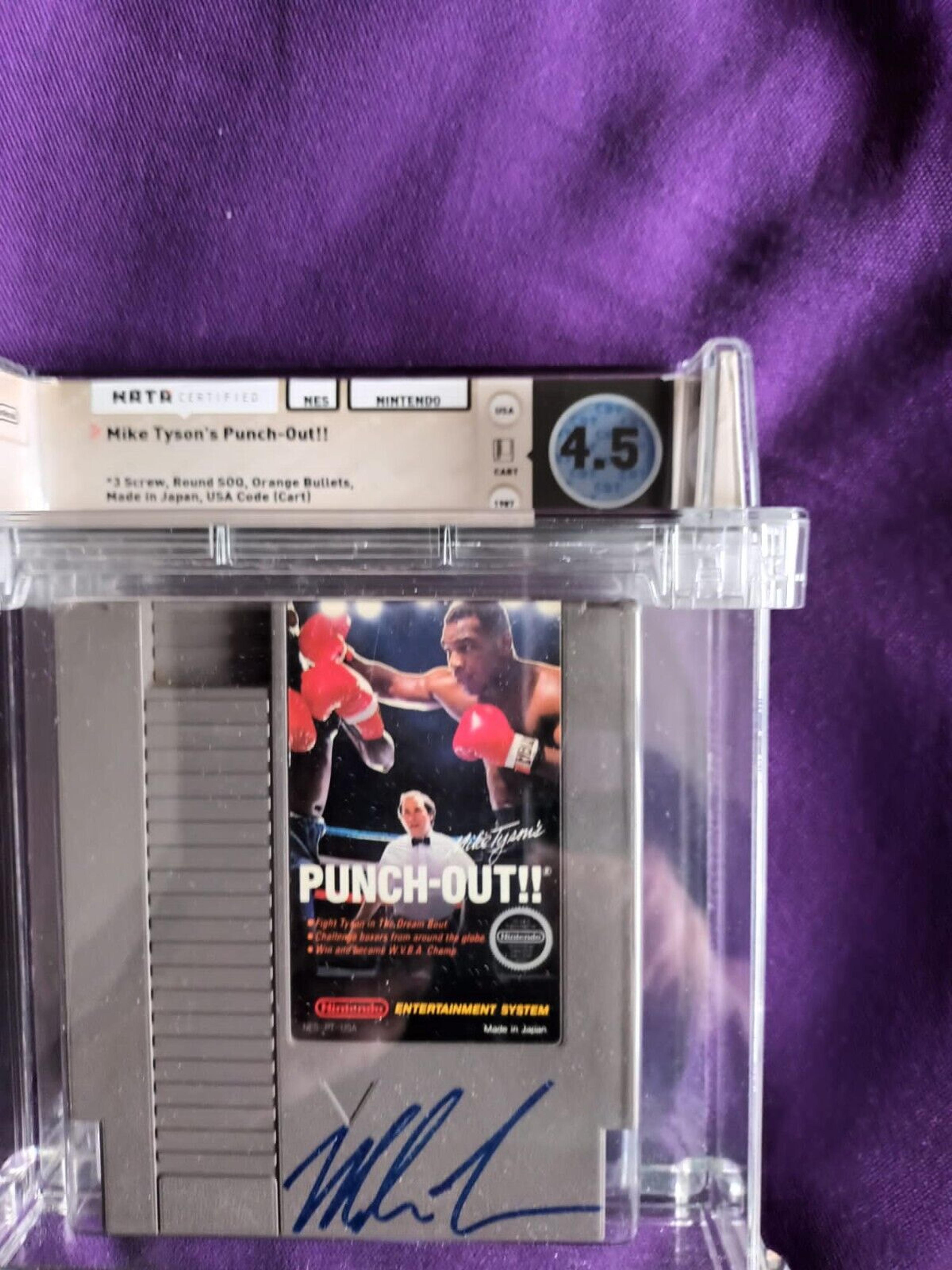 WATA/VGA, Nintendo (NES) punch out,.org. ¡Mike Tyson firmado!¡! | eBay