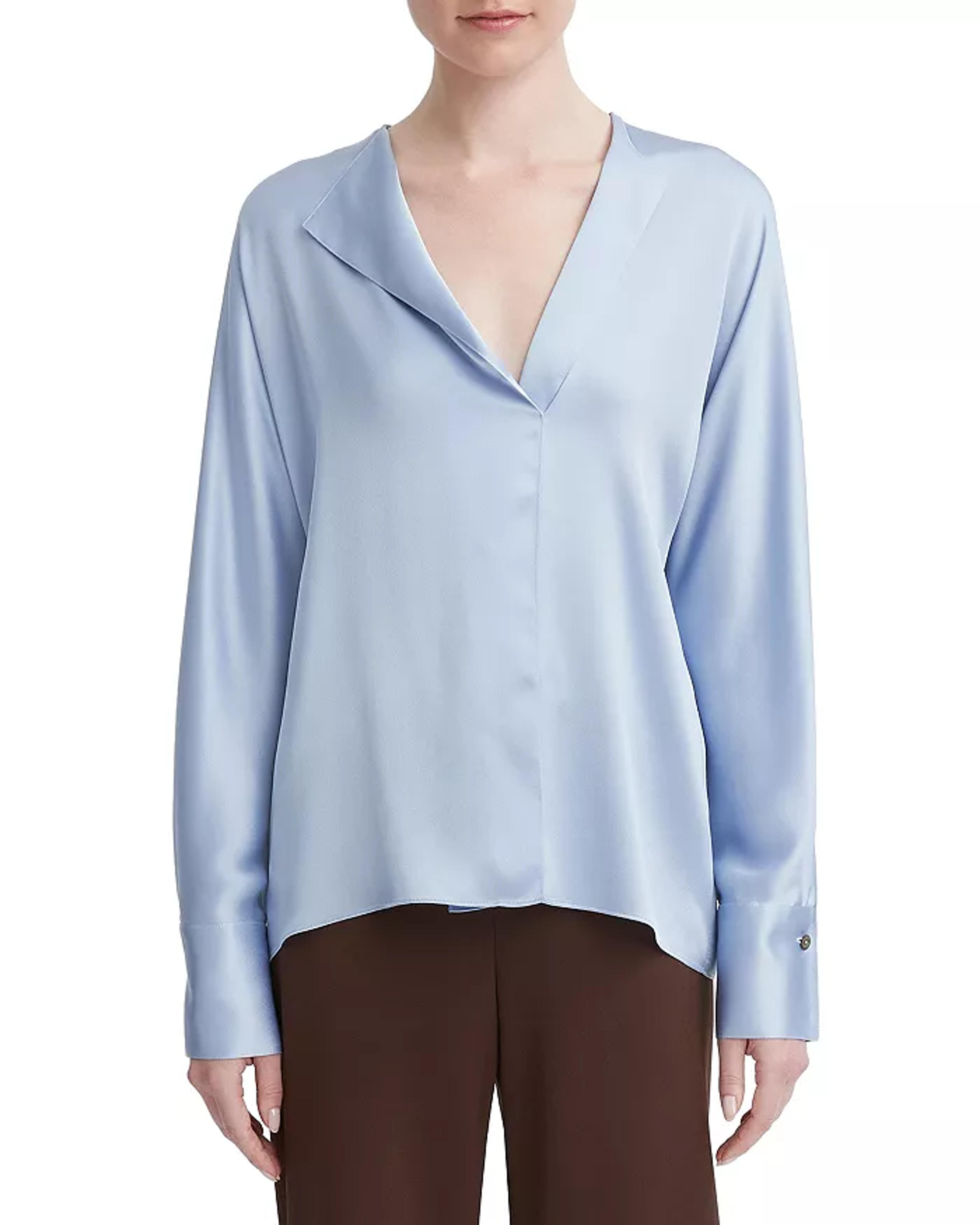 Vince Draped Silk Dolman Sleeve Top | Bloomingdale's