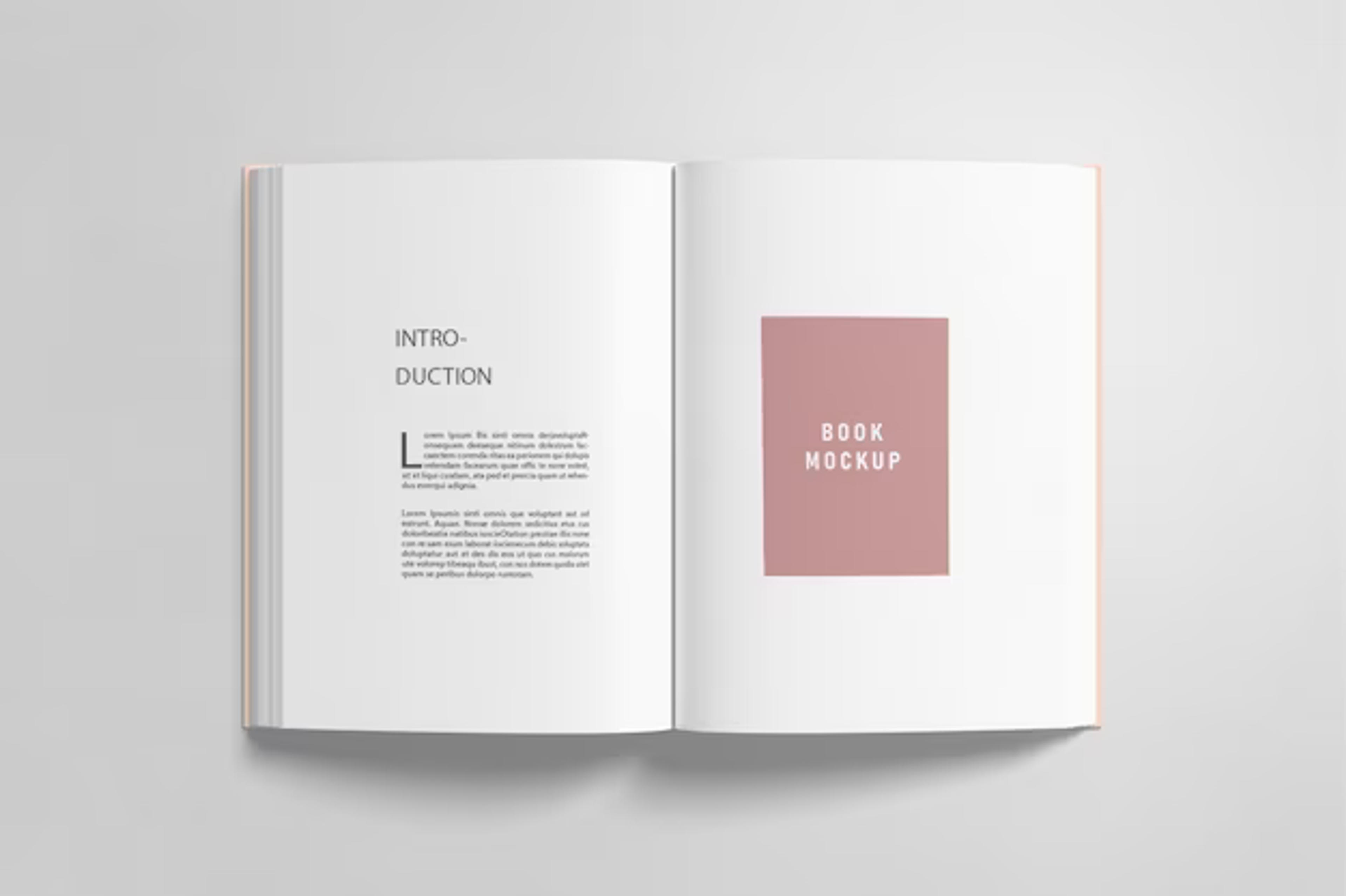 Premium PSD | Open book mockup