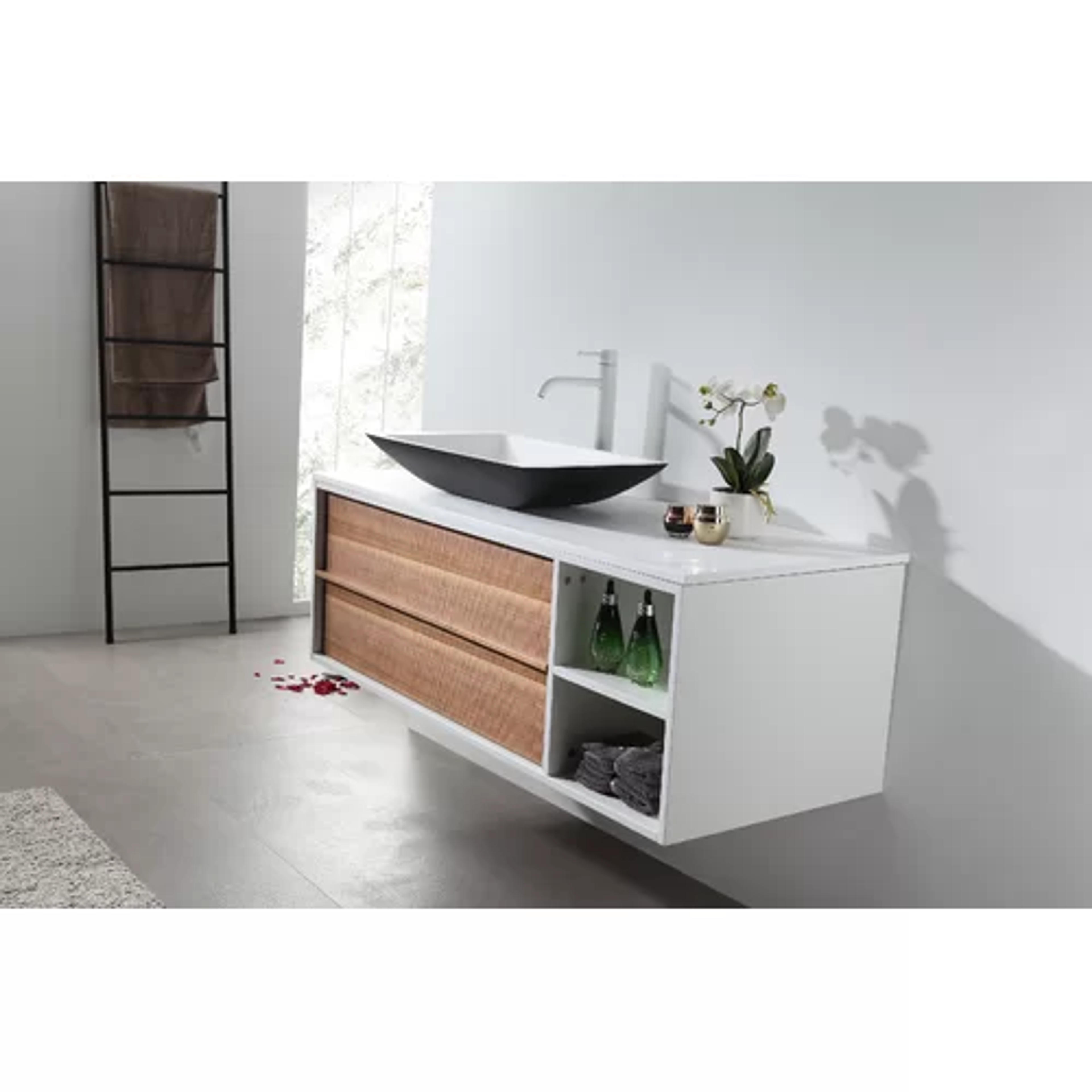 Goreme 48" Wall-Mounted Single Bathroom Vanity Set & Reviews | AllModern