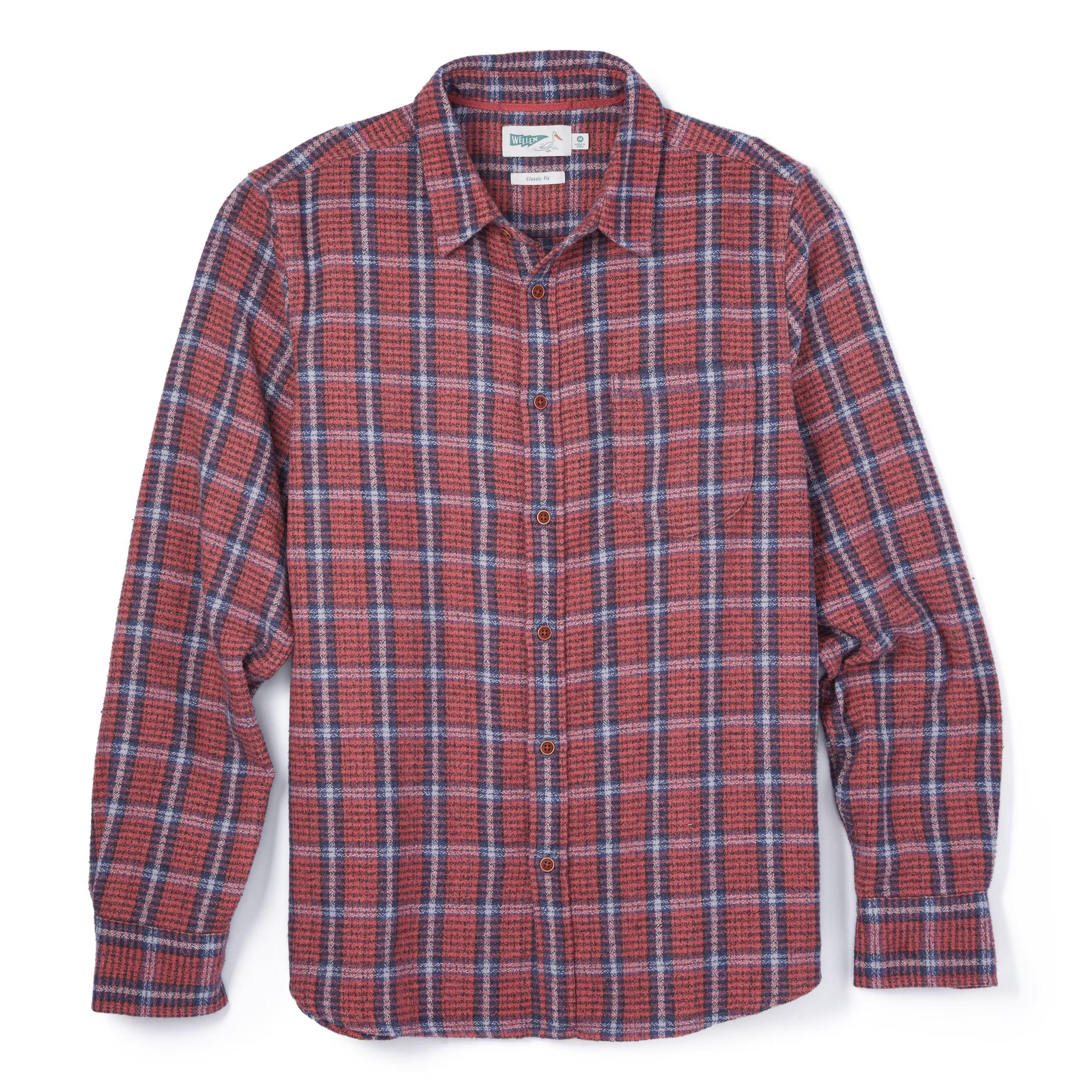 Wellen Brushed Hazy Flannel Button Down Shirt - Vintage Red Plaid | Flannel Shirts | Huckberry