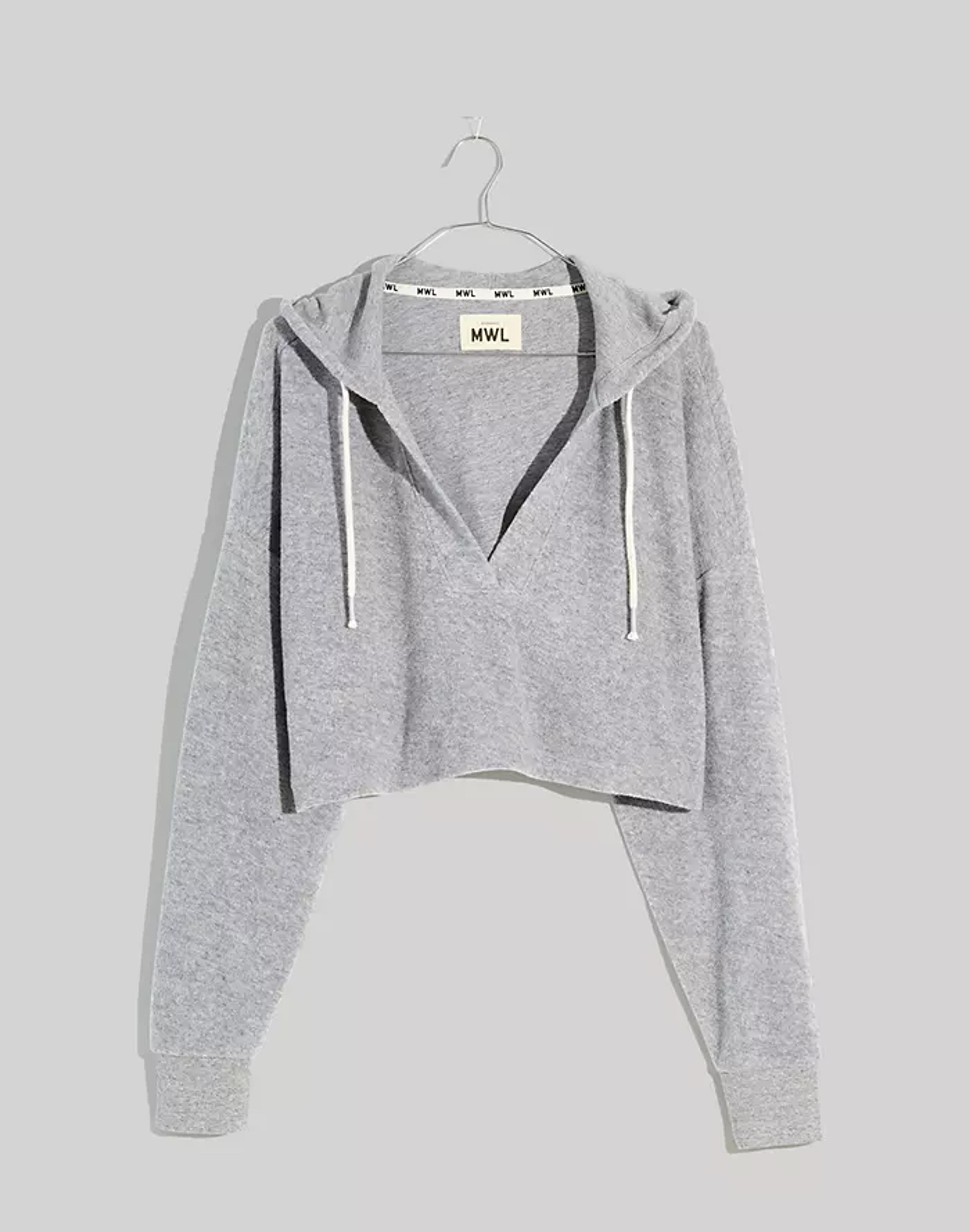 Brushed Drawstring Hoodie Sweatshirt