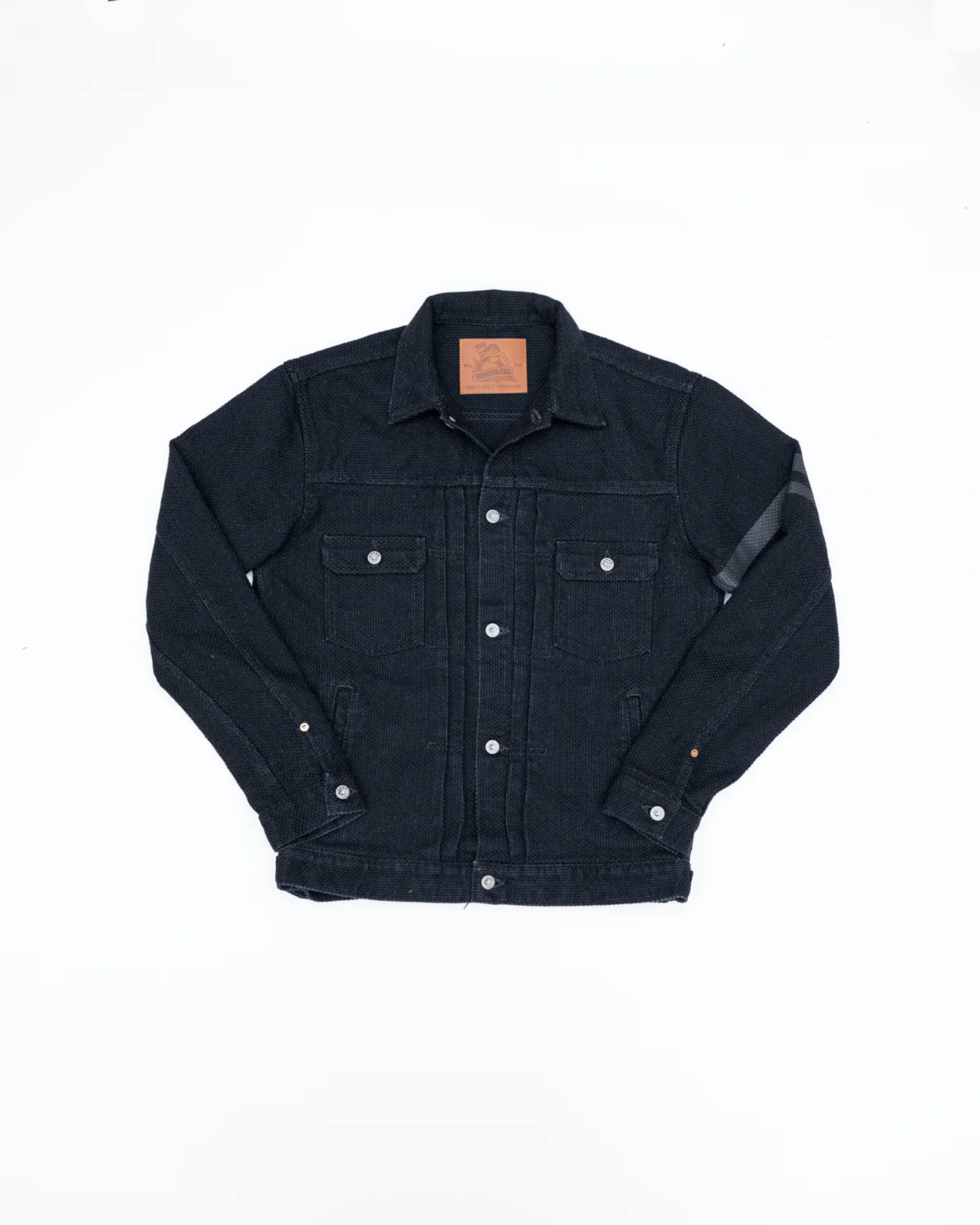 MJK1040M23 - 20oz Super Heavy Sashiko Type II Modified Jacket - Black | James Dant